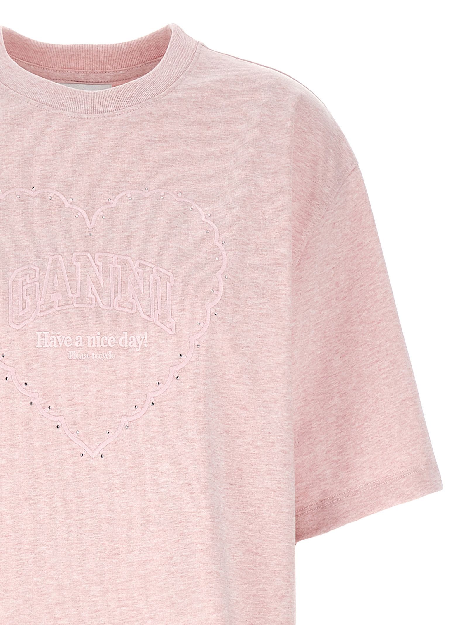 Ganni Heart T-Shirt Size S / US 4 / IT 40 - 3 Thumbnail