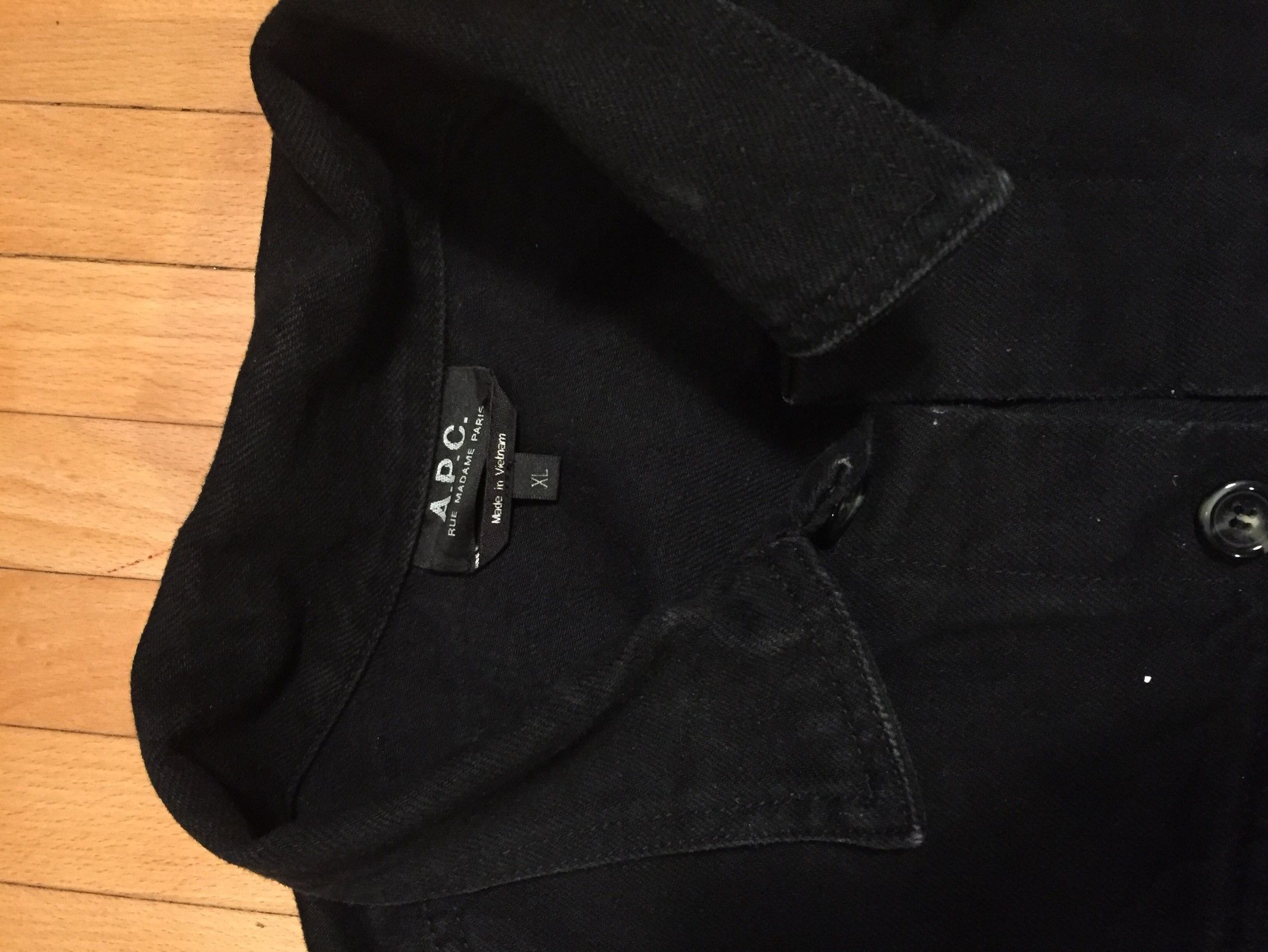A.P.C. Black Denim Jacket Size US XL / EU 56 / 4 - 3 Thumbnail