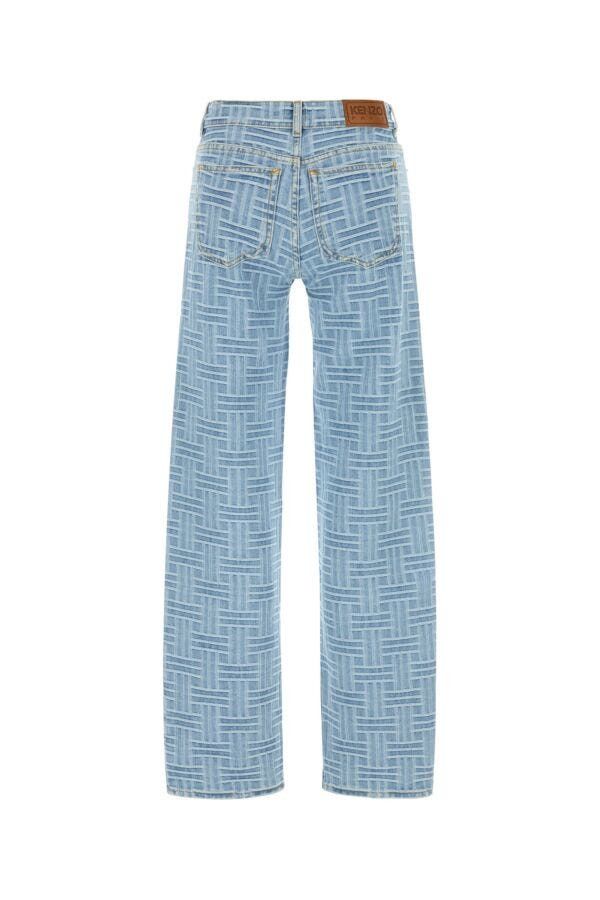 Kenzo Embroidered Denim Jeans Size 24" / US 00 / IT 34 - 4 Thumbnail