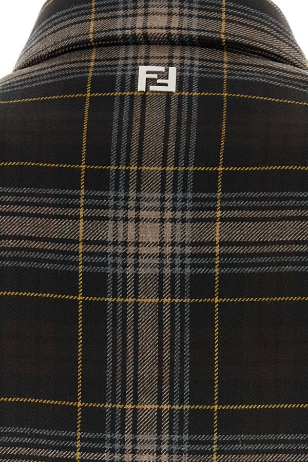 Fendi Embroidered Wool Shirt Size US L / EU 52-54 / 3 - 5 Thumbnail