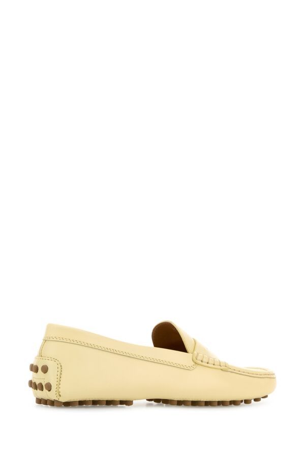 Tod's Pastel Yellow Leather Loafers Size US 6.5 / IT 36.5 - 5 Thumbnail