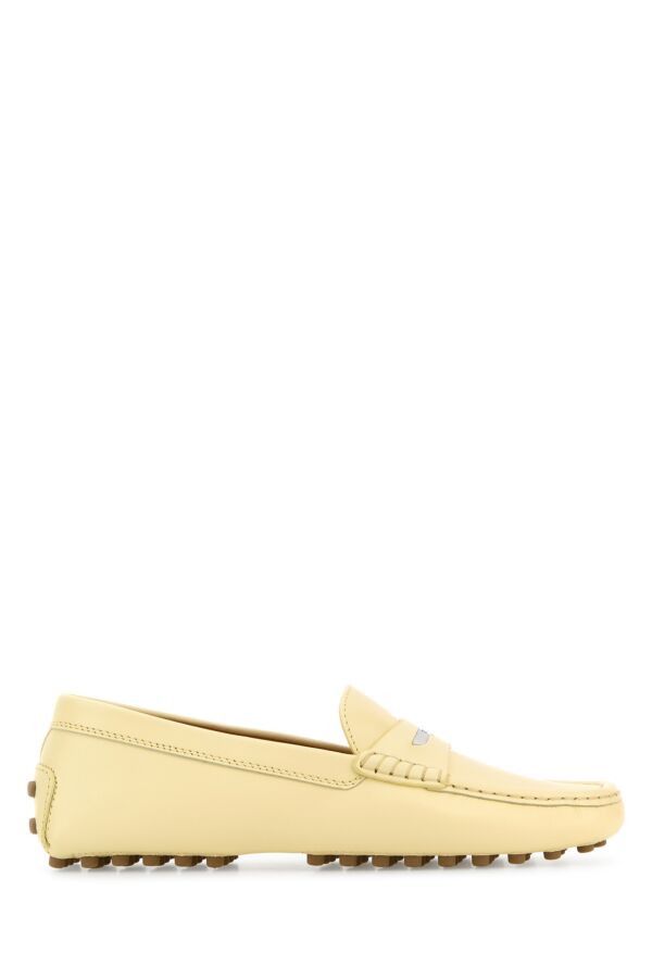 Tod's Pastel Yellow Leather Loafers Size US 6.5 / IT 36.5 - 3 Thumbnail