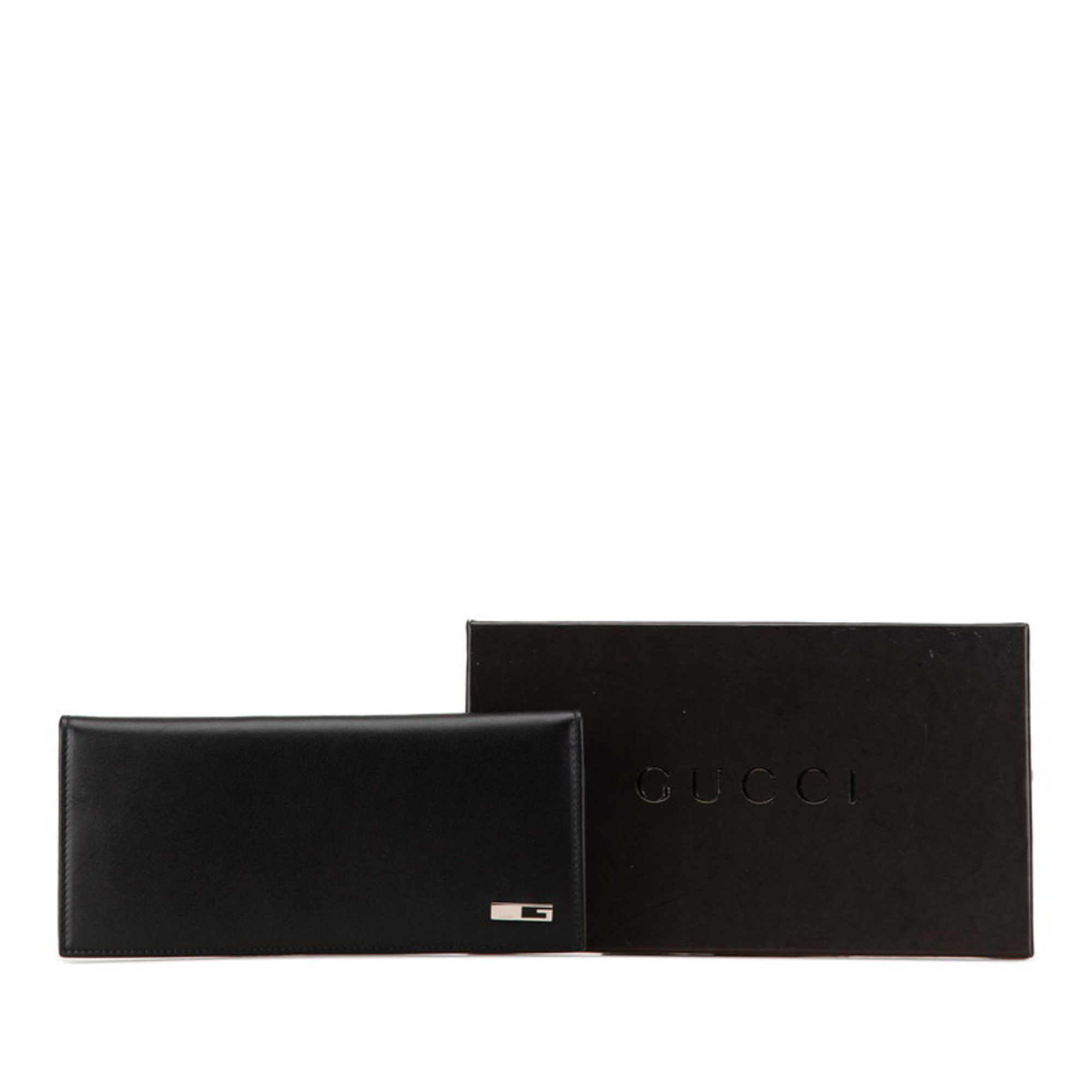 Gucci Gucci G Long Wallet 030 2067 1615 Black Leather Men's GUCCI Size ONE SIZE - 9 Thumbnail