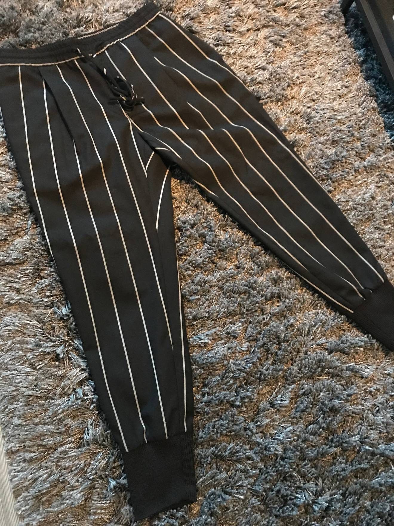 Juun.J Juun J Striped Pants Size US 32 / EU 48 - 1 Thumbnail
