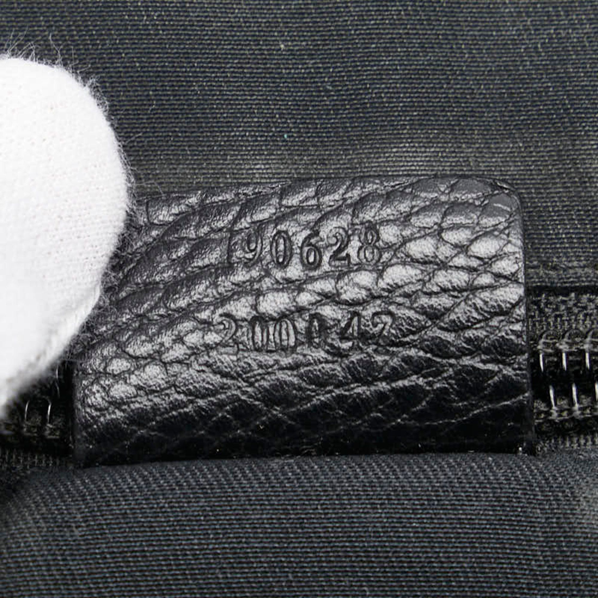 Gucci Gucci GG Nylon Shoulder Bag 190628 Black Leather Men's GUCCI Size ONE SIZE - 7 Thumbnail