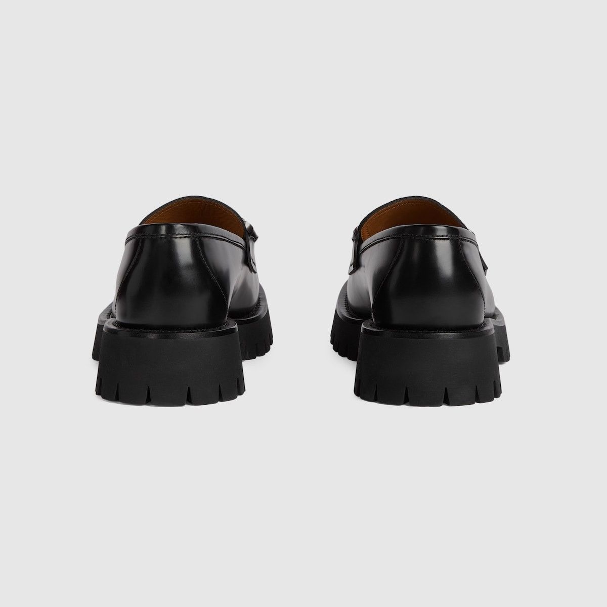 Gucci Interlocking G Leather Loafer Shoes in Black Size US 14 / EU 47 - 4 Thumbnail