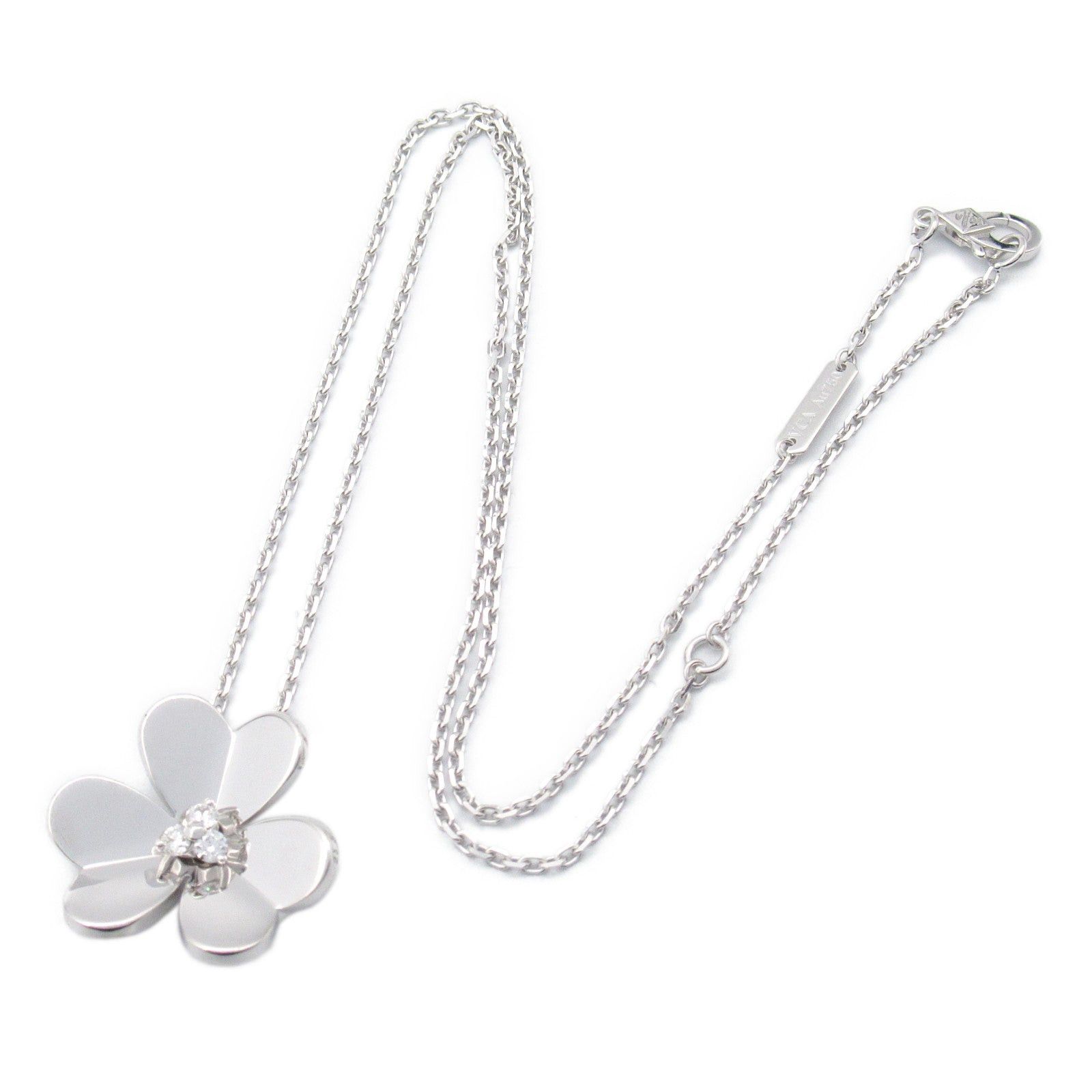 Van Cleef & Arpels Van Cleef Arpels Frivole Large Diamond Necklace K18Wg (White Gold) Clear Size ONE SIZE - 3 Thumbnail