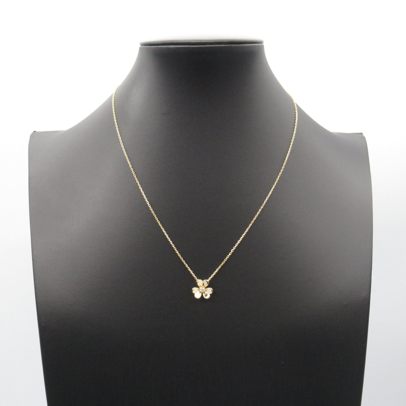 Van Cleef & Arpels Van Cleef Arpels Frivole Mini Diamond Necklace K18 (Yellow Gold) Clear Size ONE SIZE - 8 Thumbnail