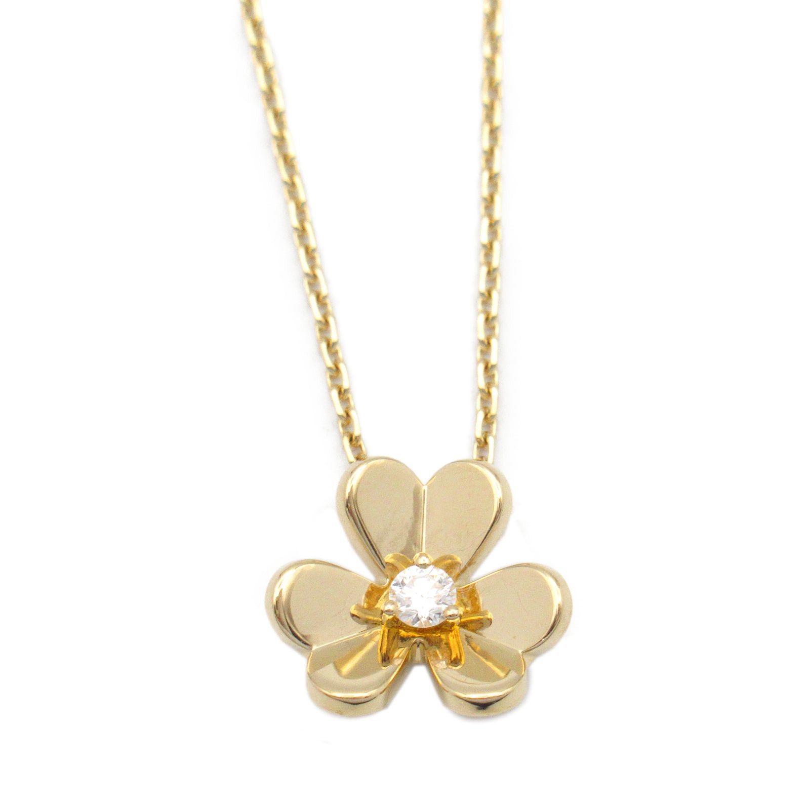 Van Cleef & Arpels Van Cleef Arpels Frivole Mini Diamond Necklace K18 (Yellow Gold) Clear Size ONE SIZE - 3 Thumbnail