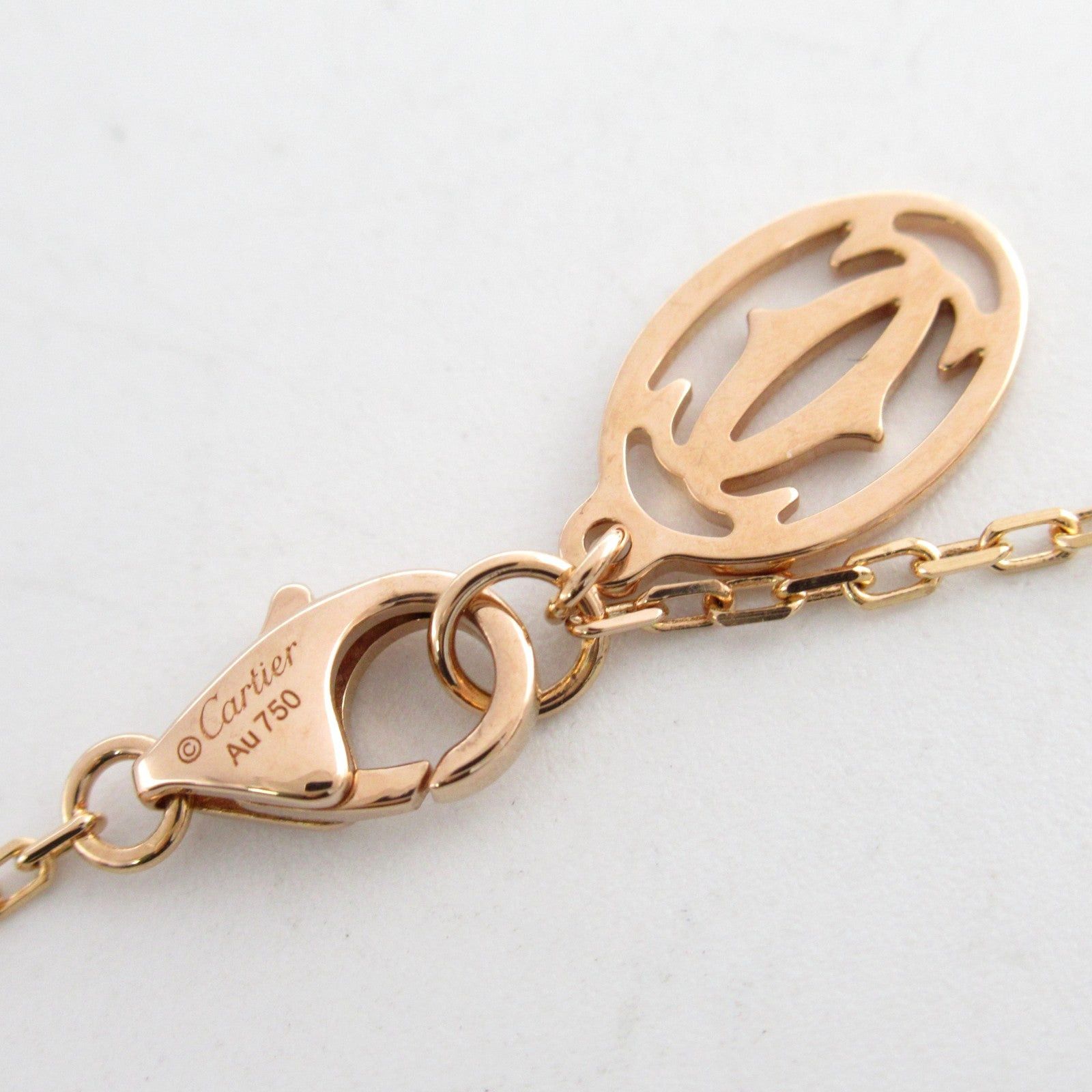 Cartier Cartier Damour Small Diamond Necklace K18Pg (Pink Gold) Clear Size ONE SIZE - 4 Thumbnail