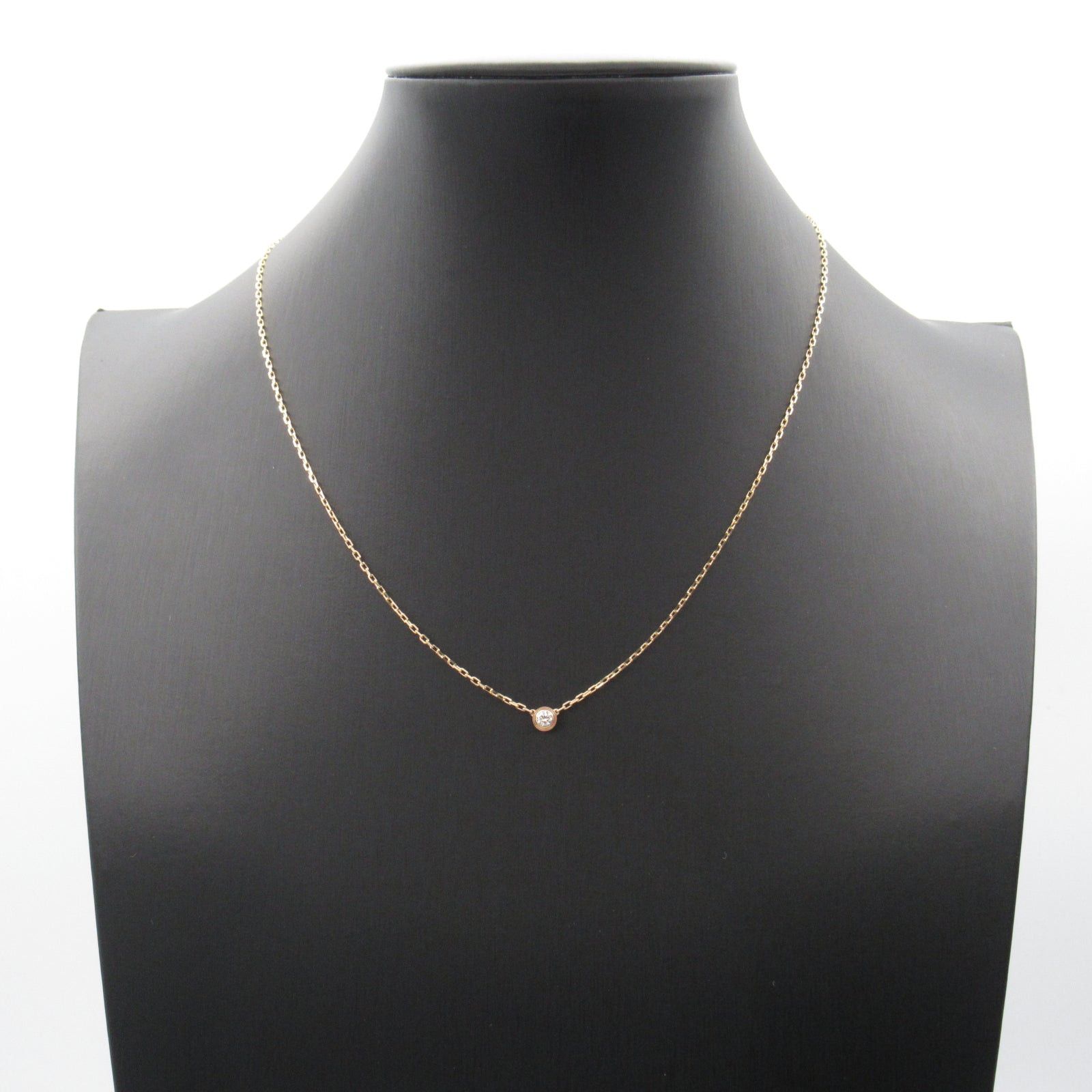 Cartier Cartier Damour Small Diamond Necklace K18Pg (Pink Gold) Clear Size ONE SIZE - 7 Thumbnail