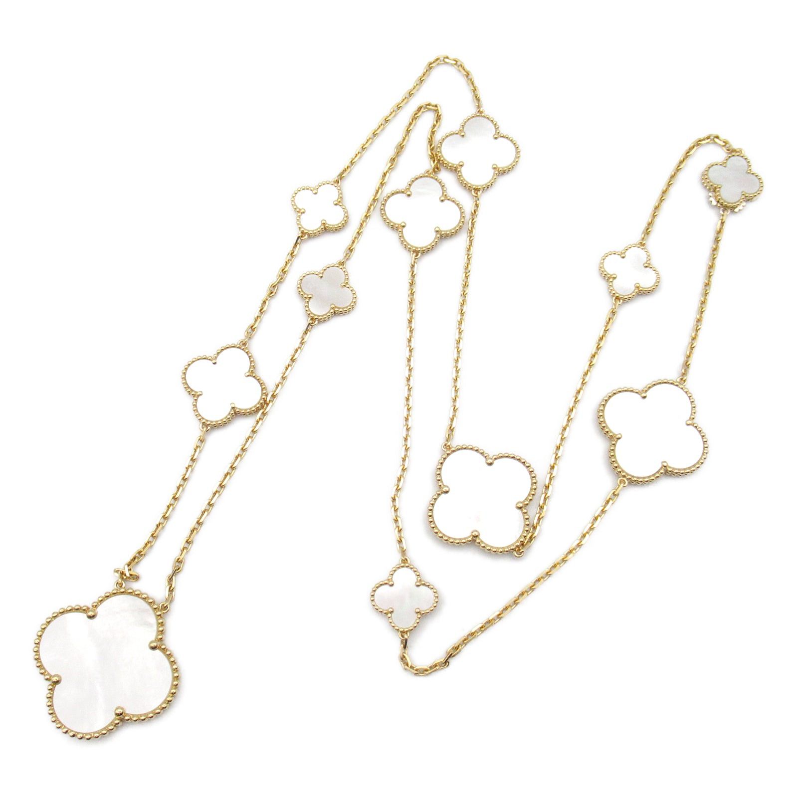 Van Cleef & Arpels Van Cleef Arpels Magic Alhambra 11 Motifs Mother Of Pearl Necklace K18 (Yellow Gold) White Size ONE SIZE - 3 Thumbnail