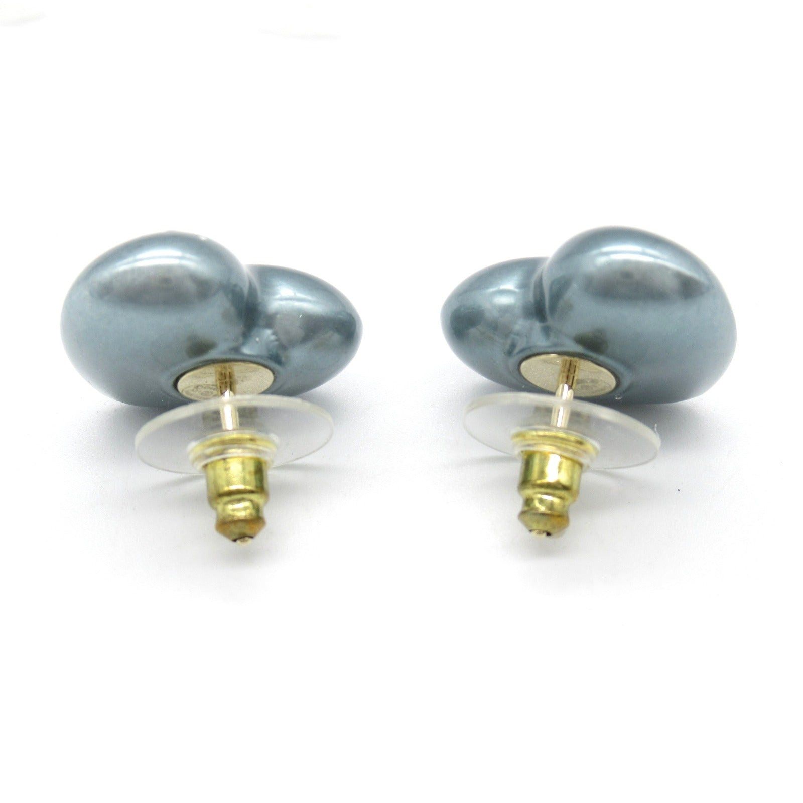 Chanel Chanel Heart Earrings Plating Blue Size ONE SIZE - 2 Thumbnail
