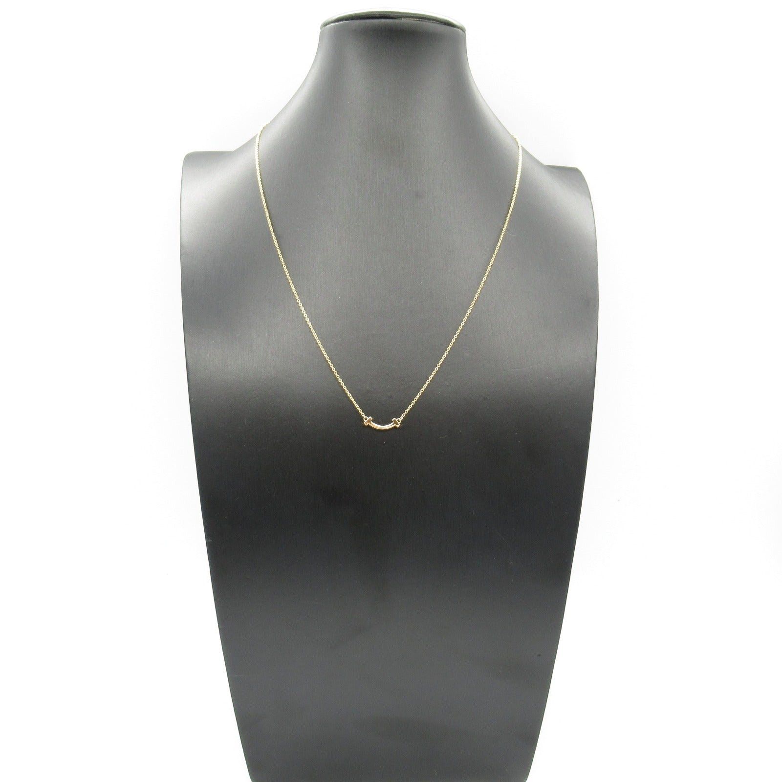 Tiffany & Co. Tiffany Co T Smile Mini Necklace K18 (Yellow Gold) Gold Size ONE SIZE - 6 Thumbnail