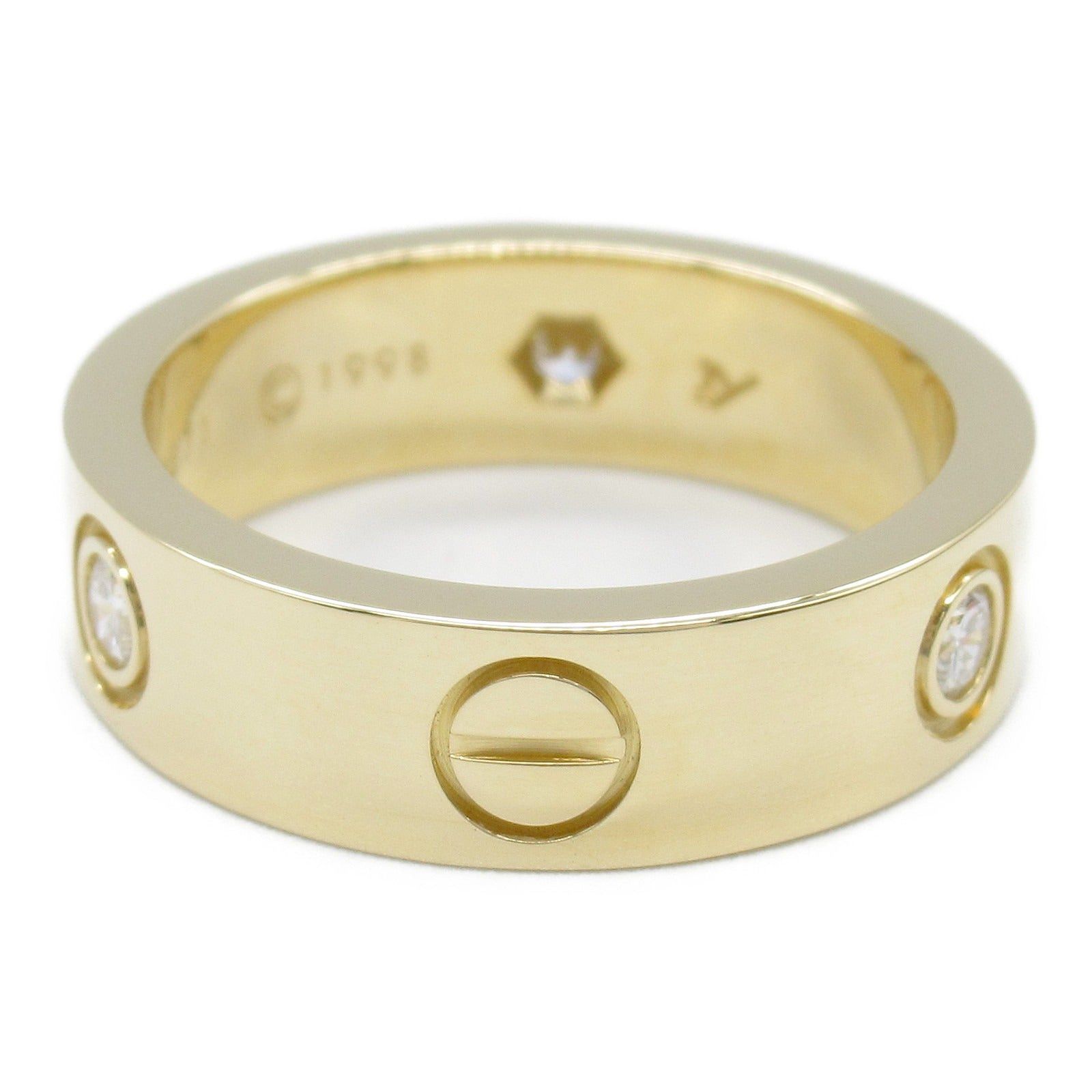 Cartier Cartier Love Ring 3P Diamond K18 (Yellow Gold) Clear Size ONE SIZE - 3 Thumbnail