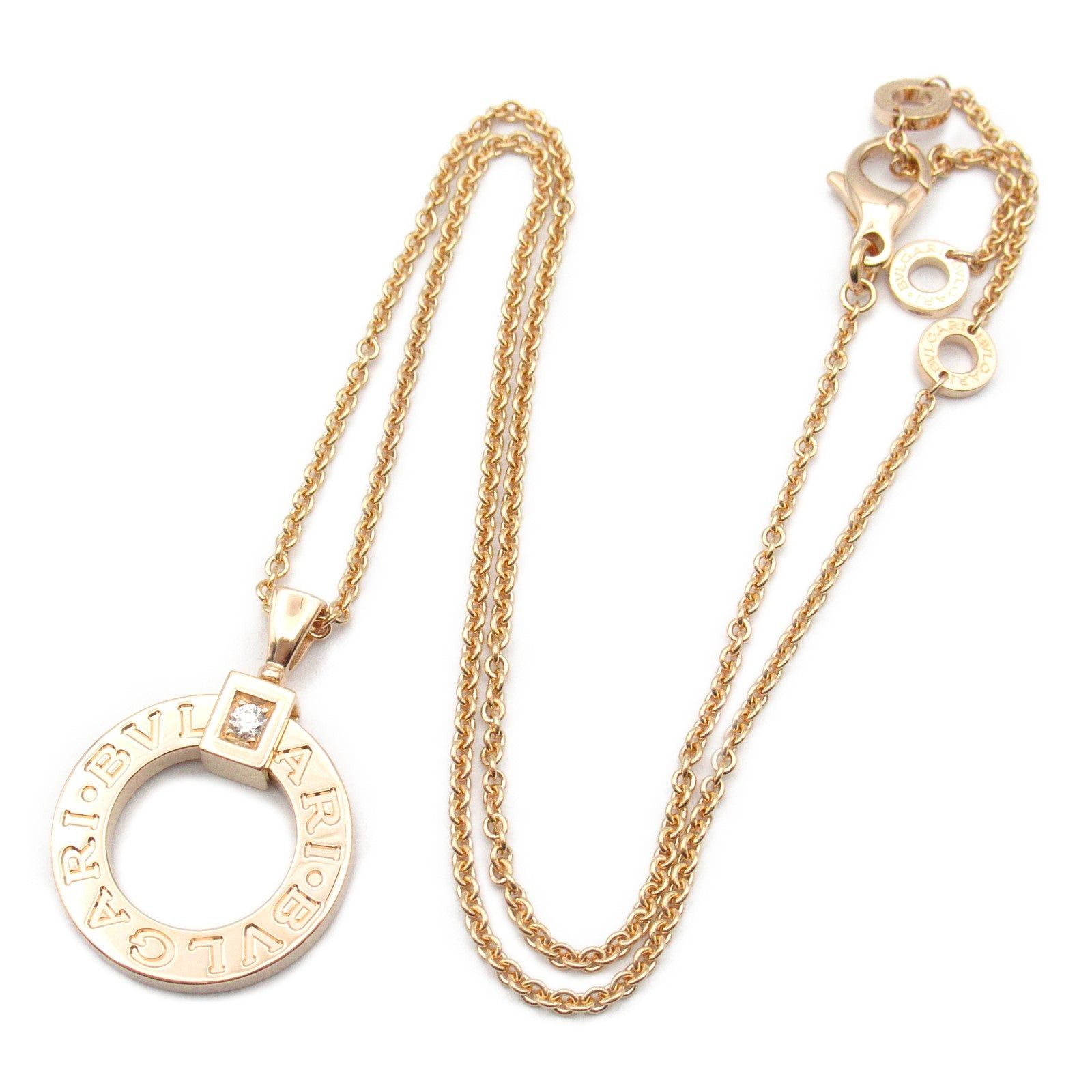 Bvlgari Bvlgari Bulgari Necklace K18Pg (Pink Gold) Diamond Clear Size ONE SIZE - 3 Thumbnail