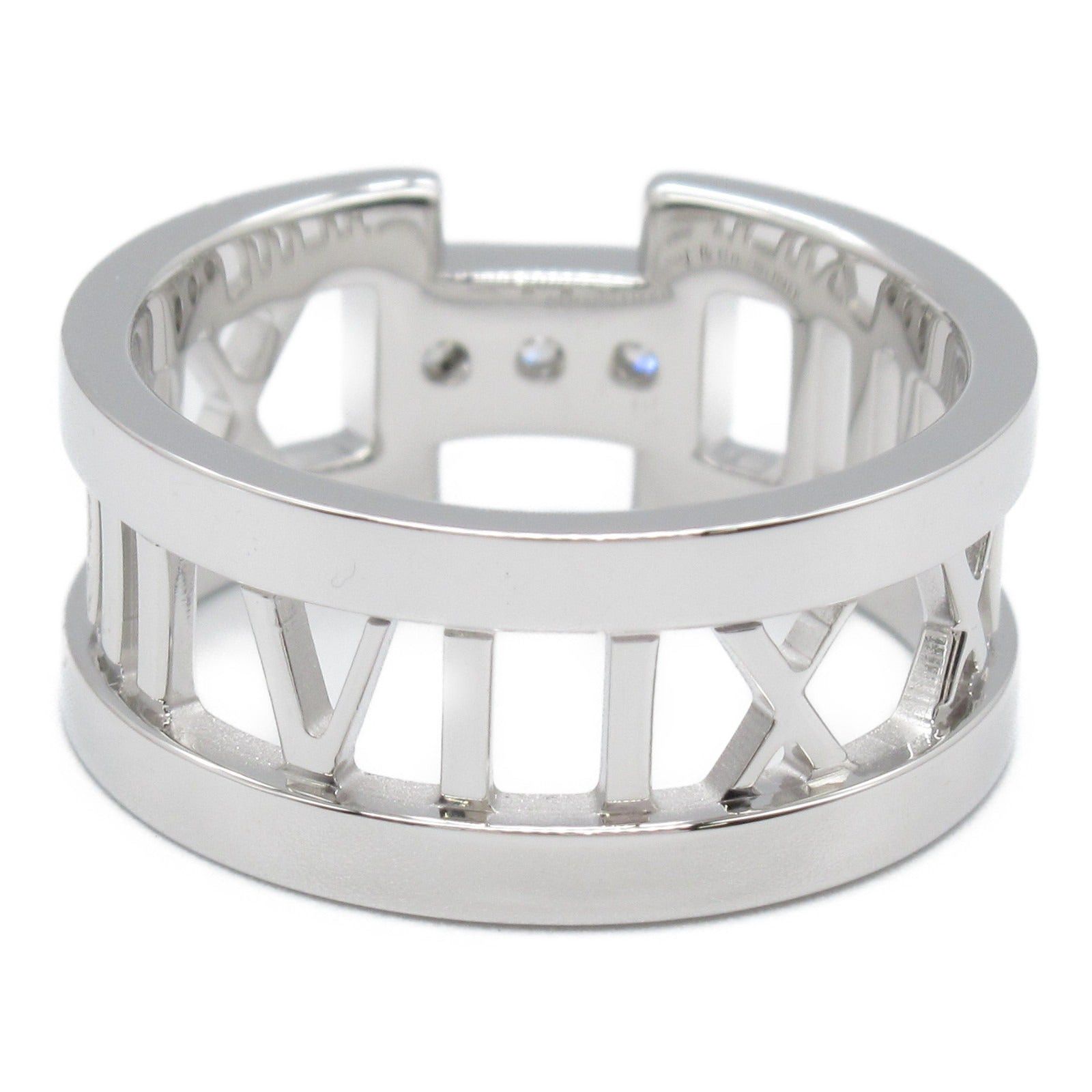 Tiffany & Co. Tiffany Co Open Atlas Diamond Ring K18Wg (White Gold) Clear Size ONE SIZE - 3 Thumbnail