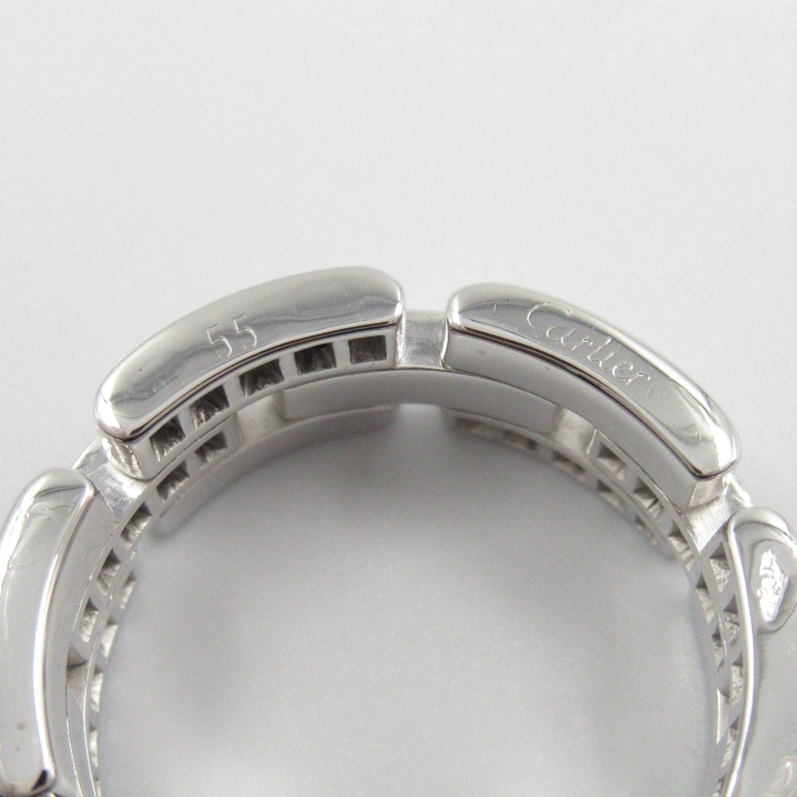 Cartier Cartier Mailon Panthère Half Diamond Ring K18Wg (White Gold) Clear Size ONE SIZE - 4 Thumbnail