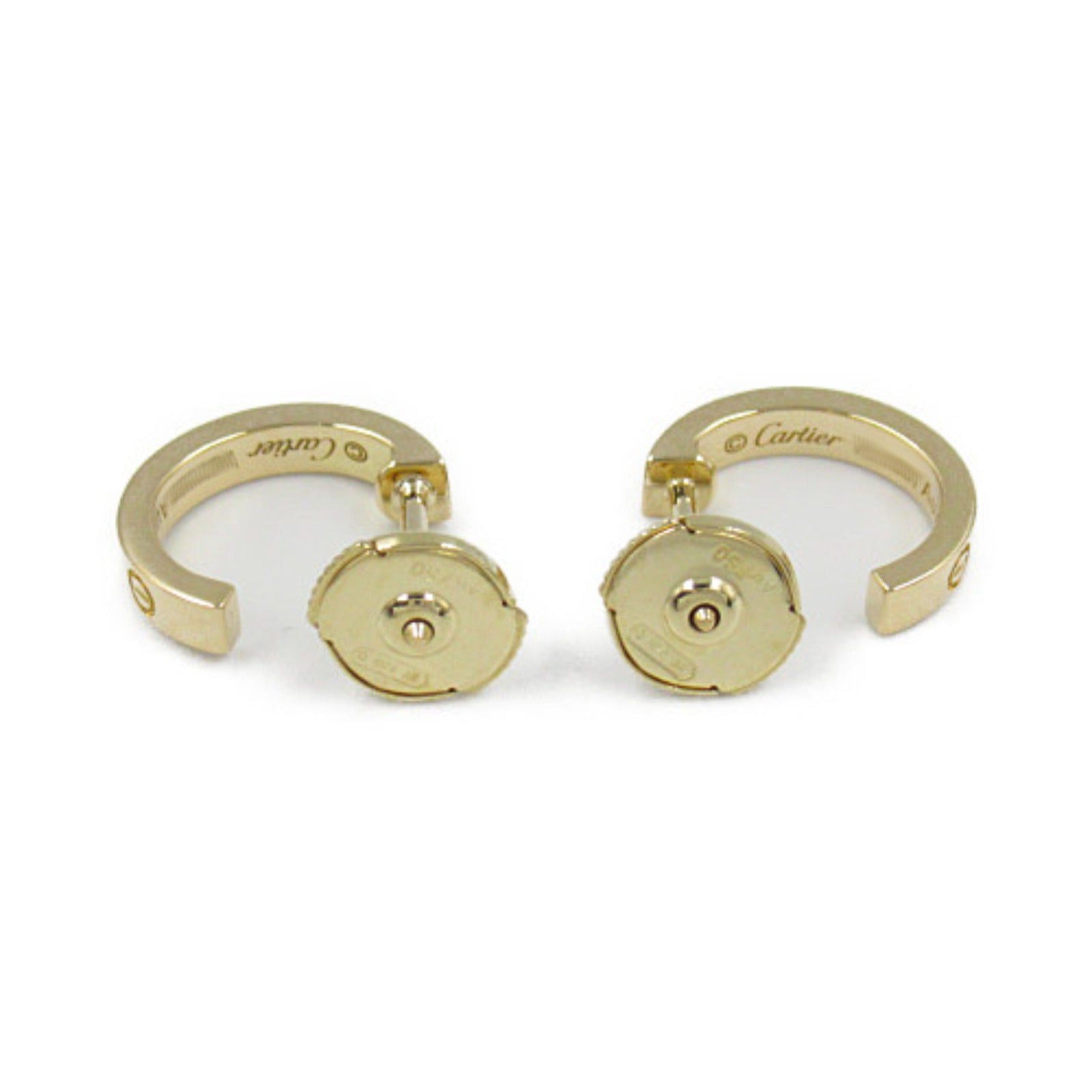 Cartier Cartier Mini Love Earrings K18 (Yellow Gold) Gold Size ONE SIZE - 2 Thumbnail