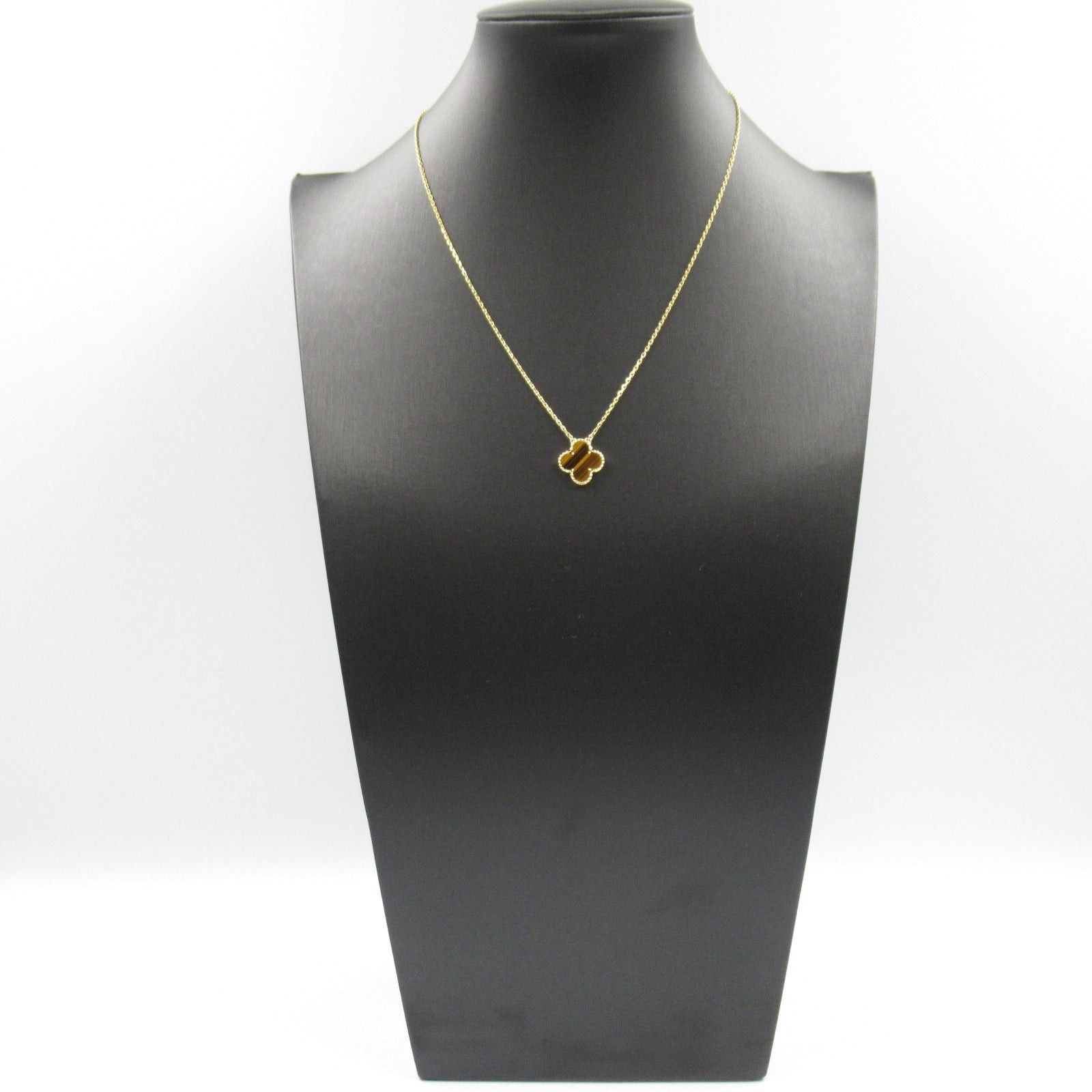 Van Cleef & Arpels Van Cleef Arpels Alhambra Necklace Tiger Eye K18 (Yellow Gold) Brown Size ONE SIZE - 7 Thumbnail
