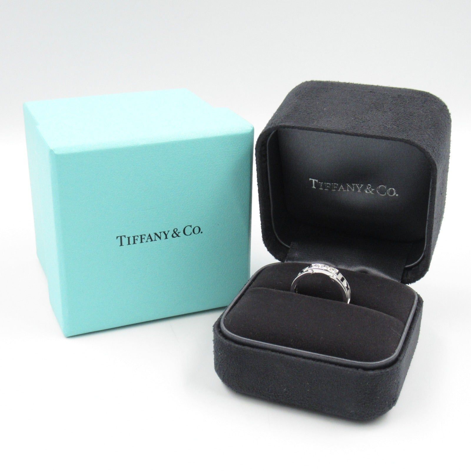 Tiffany & Co. Tiffany Co Atlas 3P Diamond Ring K18Wg (White Gold) Clear Size ONE SIZE - 6 Thumbnail