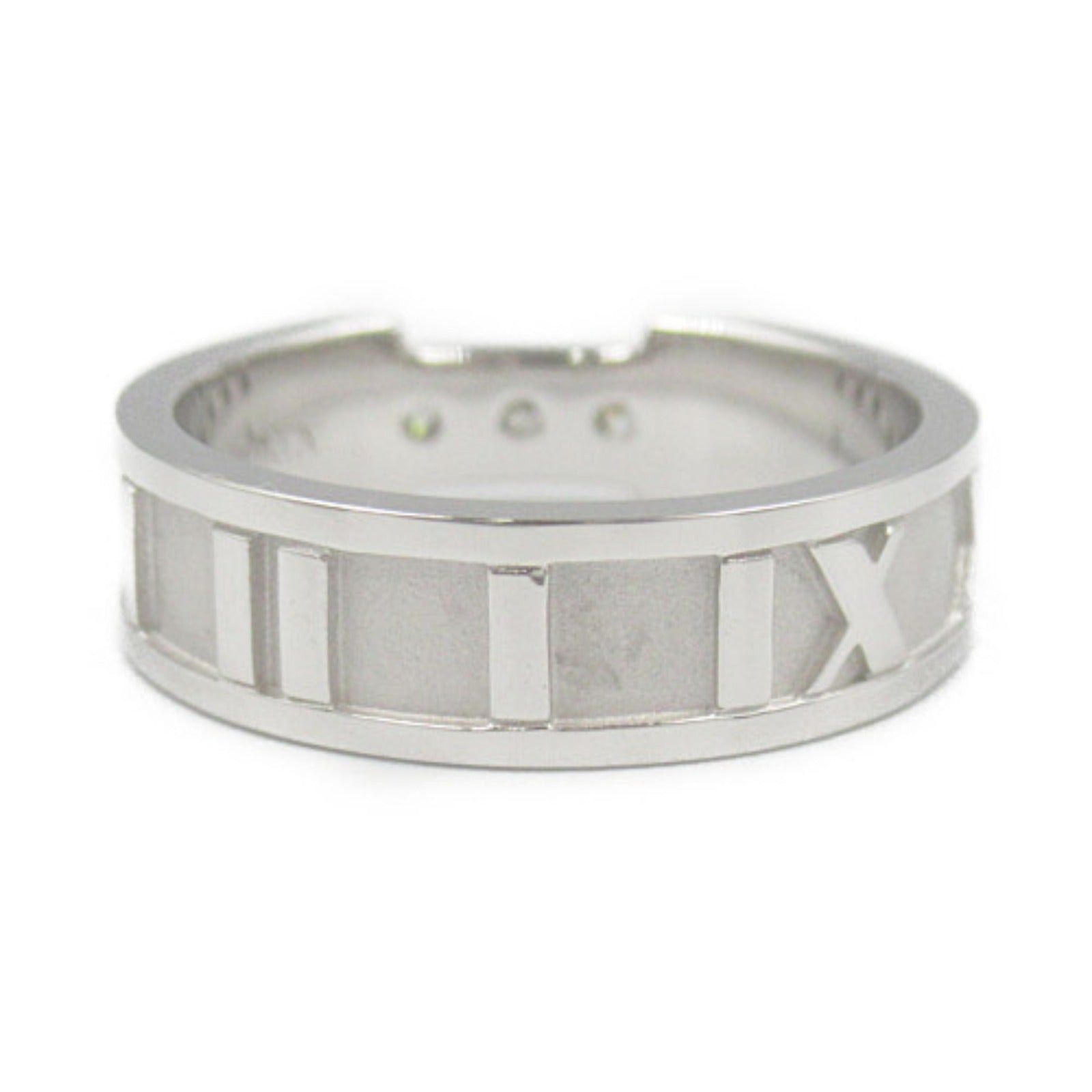 Tiffany & Co. Tiffany Co Atlas 3P Diamond Ring K18Wg (White Gold) Clear Size ONE SIZE - 3 Thumbnail
