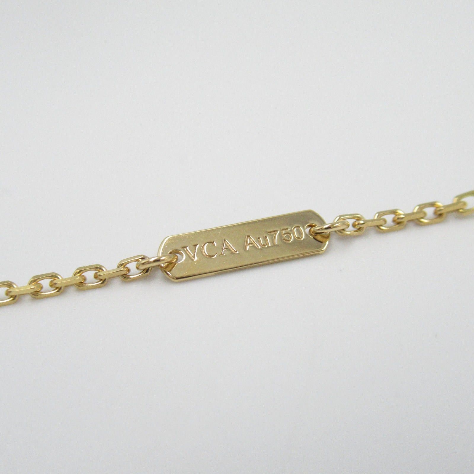 Van Cleef & Arpels Van Cleef Arpels Shell Alhambra Necklace K18 (Yellow Gold) White Size ONE SIZE - 4 Thumbnail