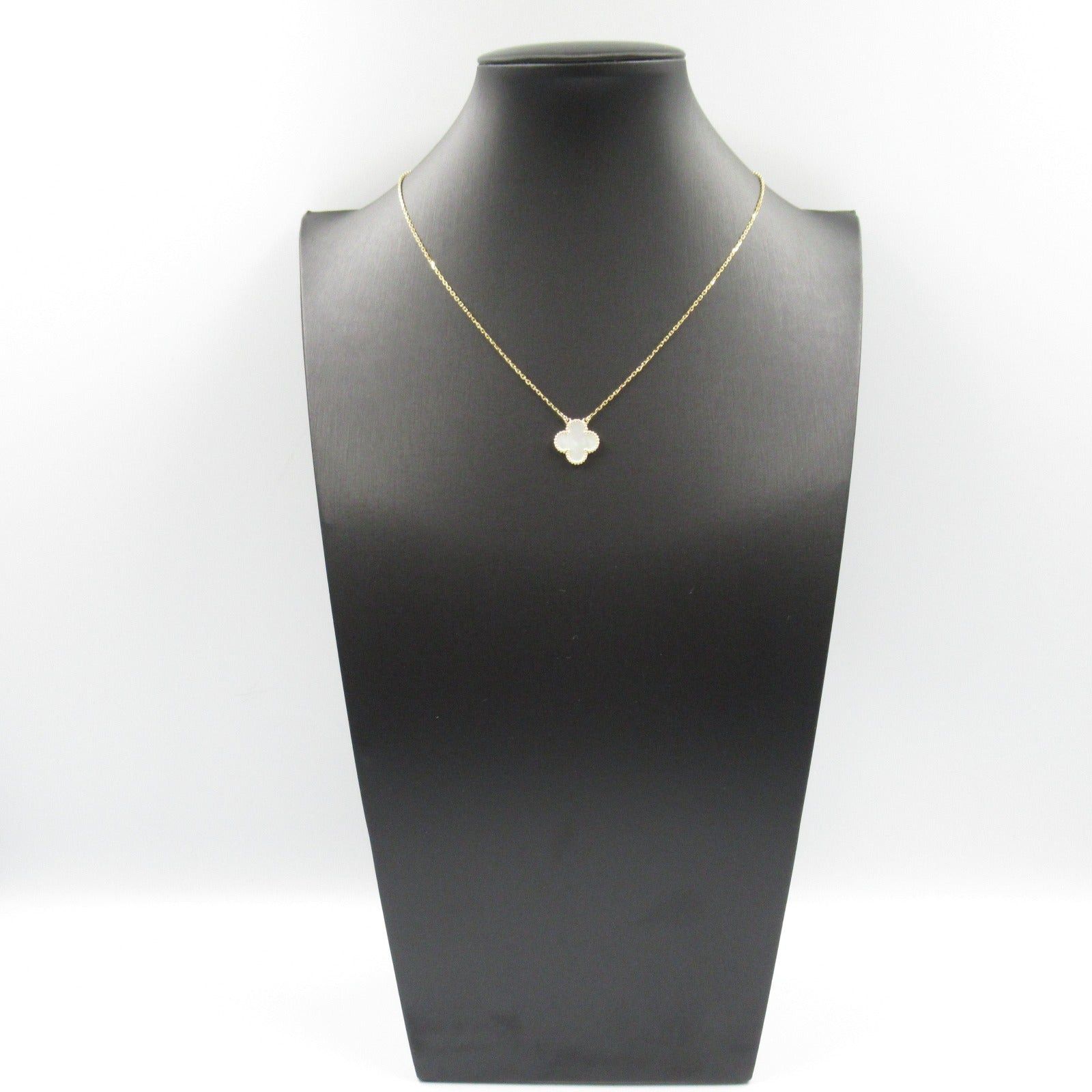 Van Cleef & Arpels Van Cleef Arpels Shell Alhambra Necklace K18 (Yellow Gold) White Size ONE SIZE - 7 Thumbnail