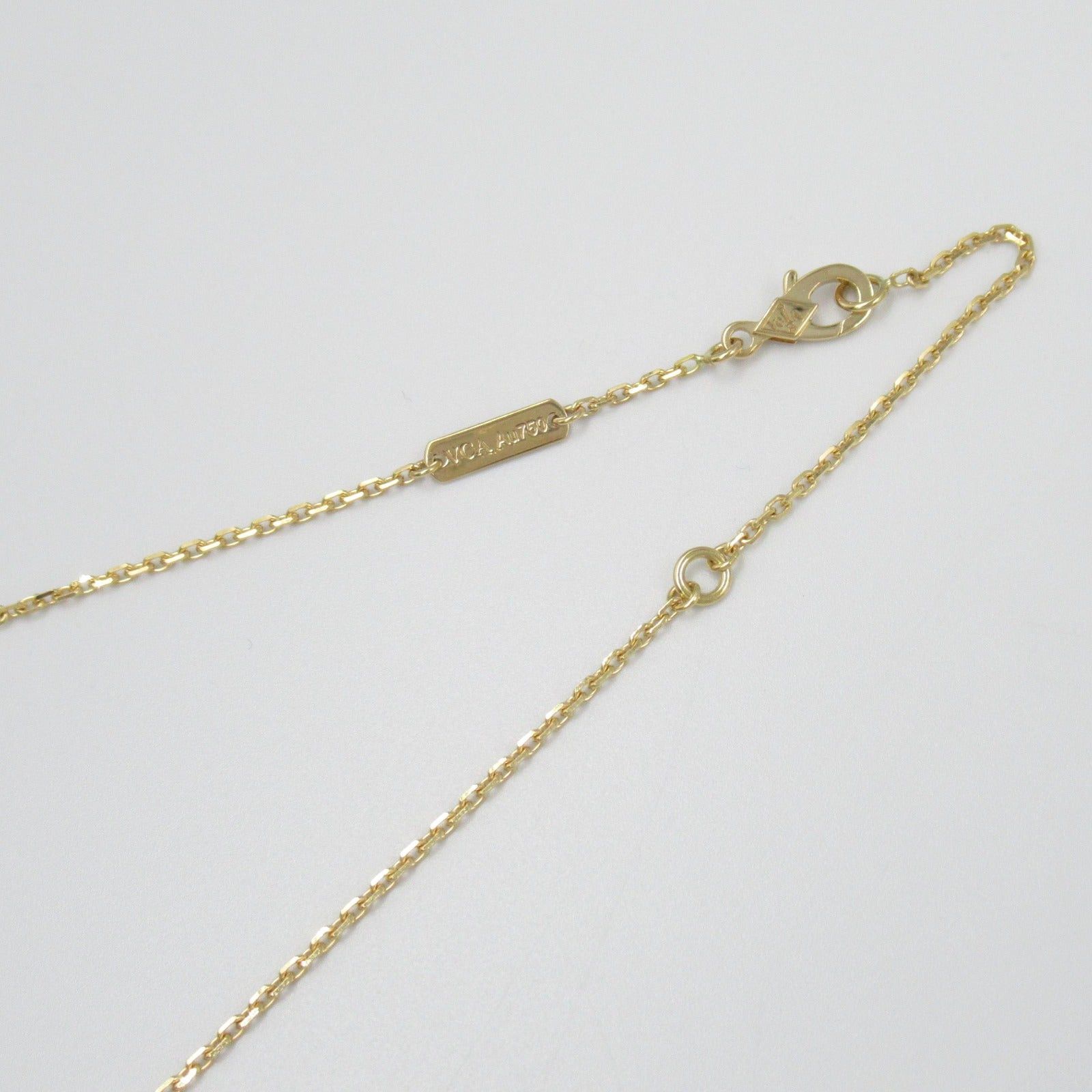 Van Cleef & Arpels Van Cleef Arpels Shell Alhambra Necklace K18 (Yellow Gold) White Size ONE SIZE - 5 Thumbnail