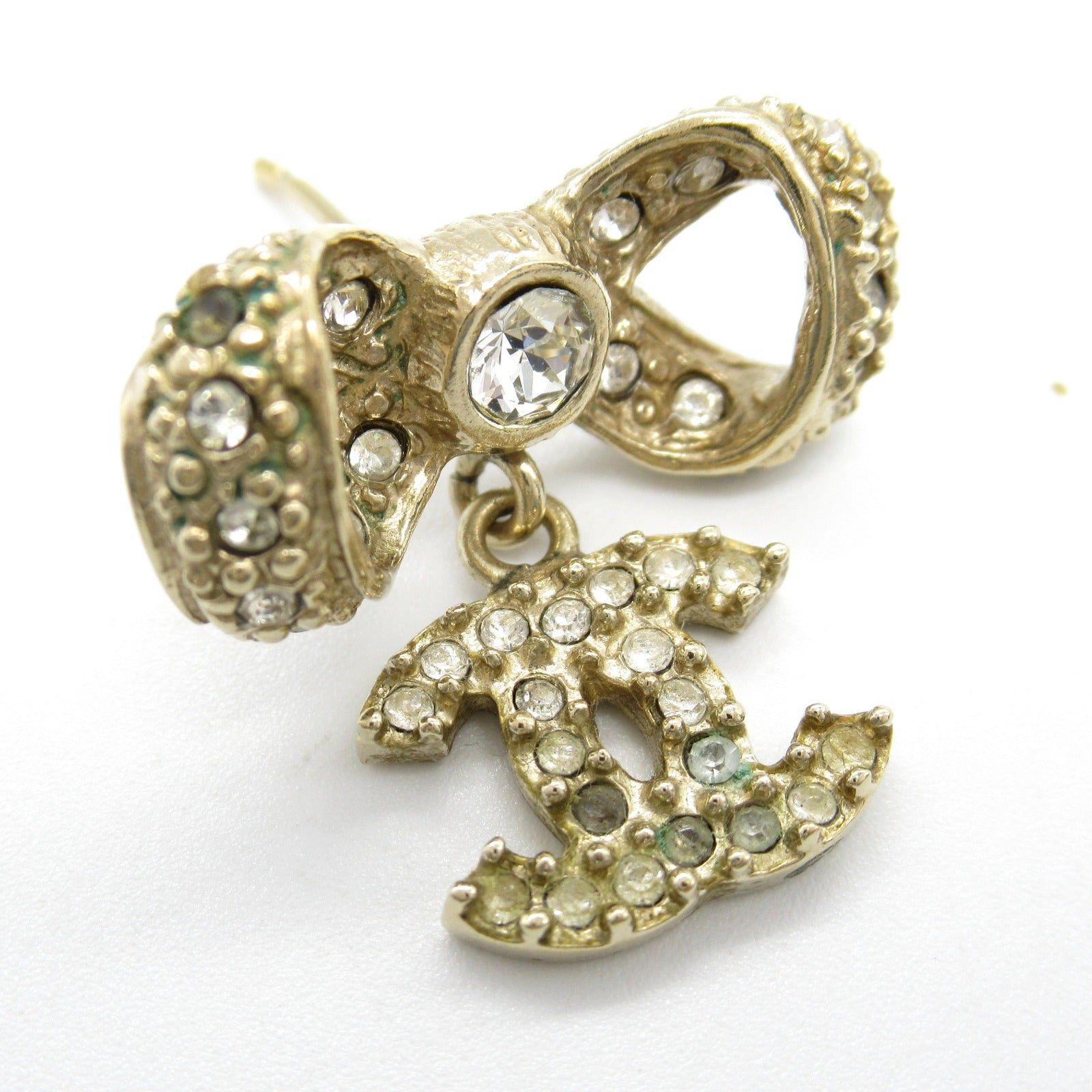 Chanel Chanel Coco Mark Earrings Gp (Gold Plated) Gold Champagne Size ONE SIZE - 6 Thumbnail