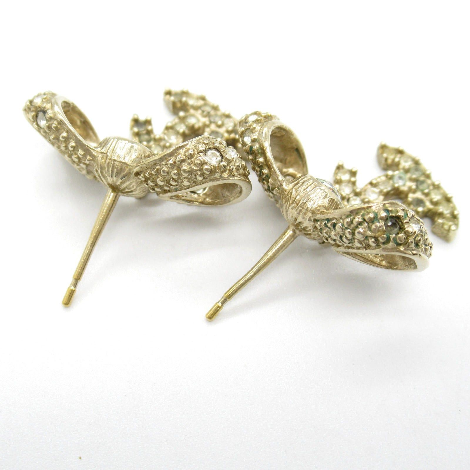 Chanel Chanel Coco Mark Earrings Gp (Gold Plated) Gold Champagne Size ONE SIZE - 3 Thumbnail