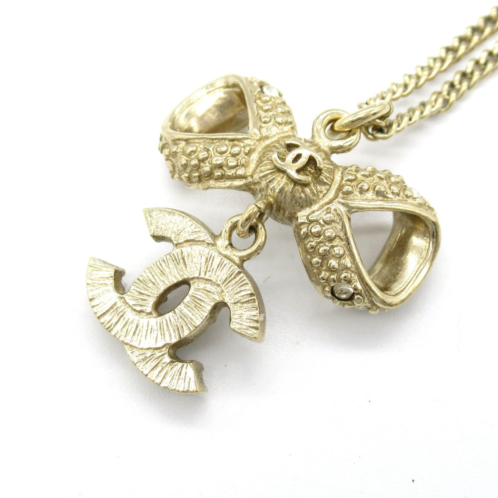 Chanel Chanel Coco Mark Necklace Gp (Gold Plated) Gold Champagne Size ONE SIZE - 5 Thumbnail