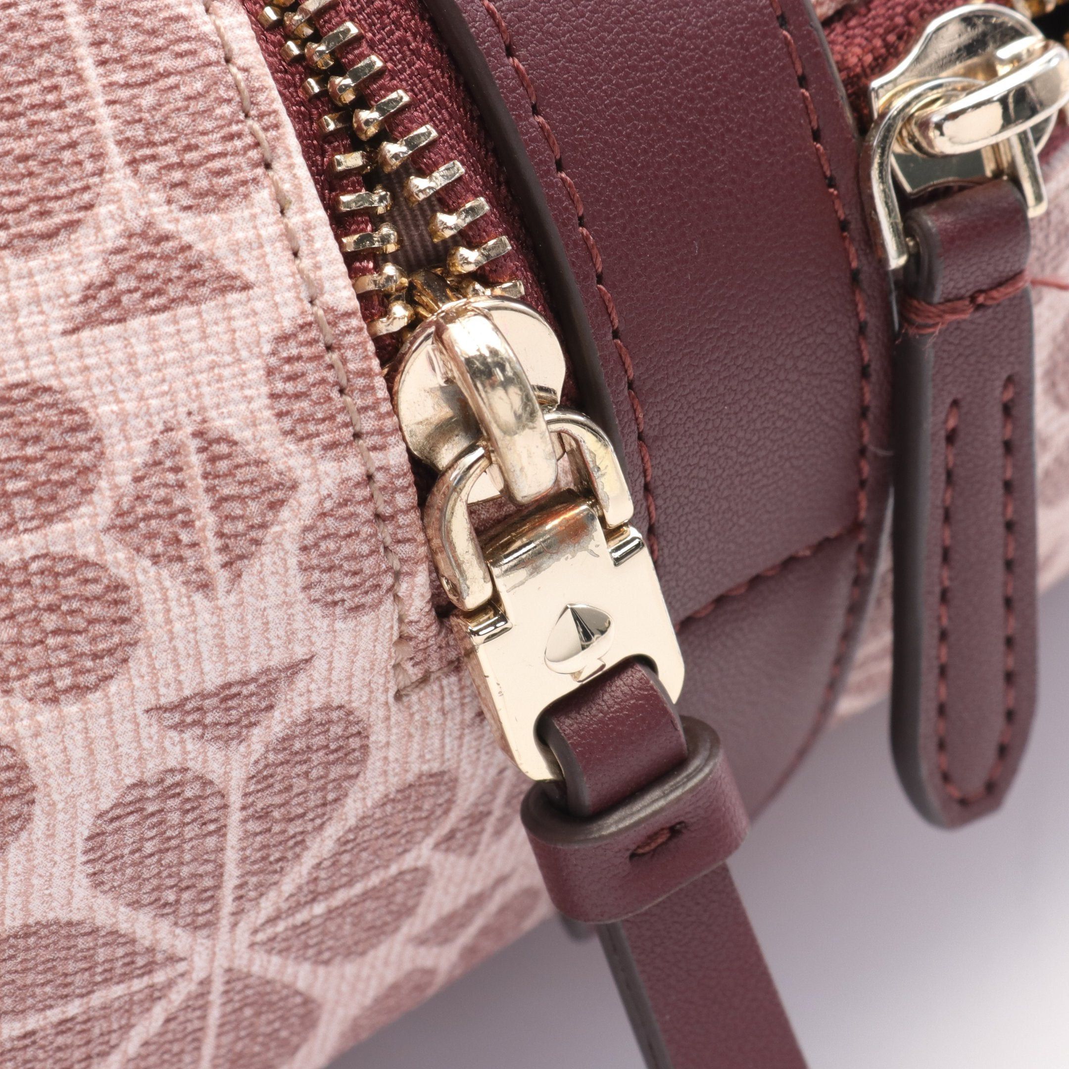 Kate Spade Kate Spade Daypack Spade Flower Medium Backpack Rucksack Leather Pink Bordeaux Size ONE SIZE - 7 Thumbnail