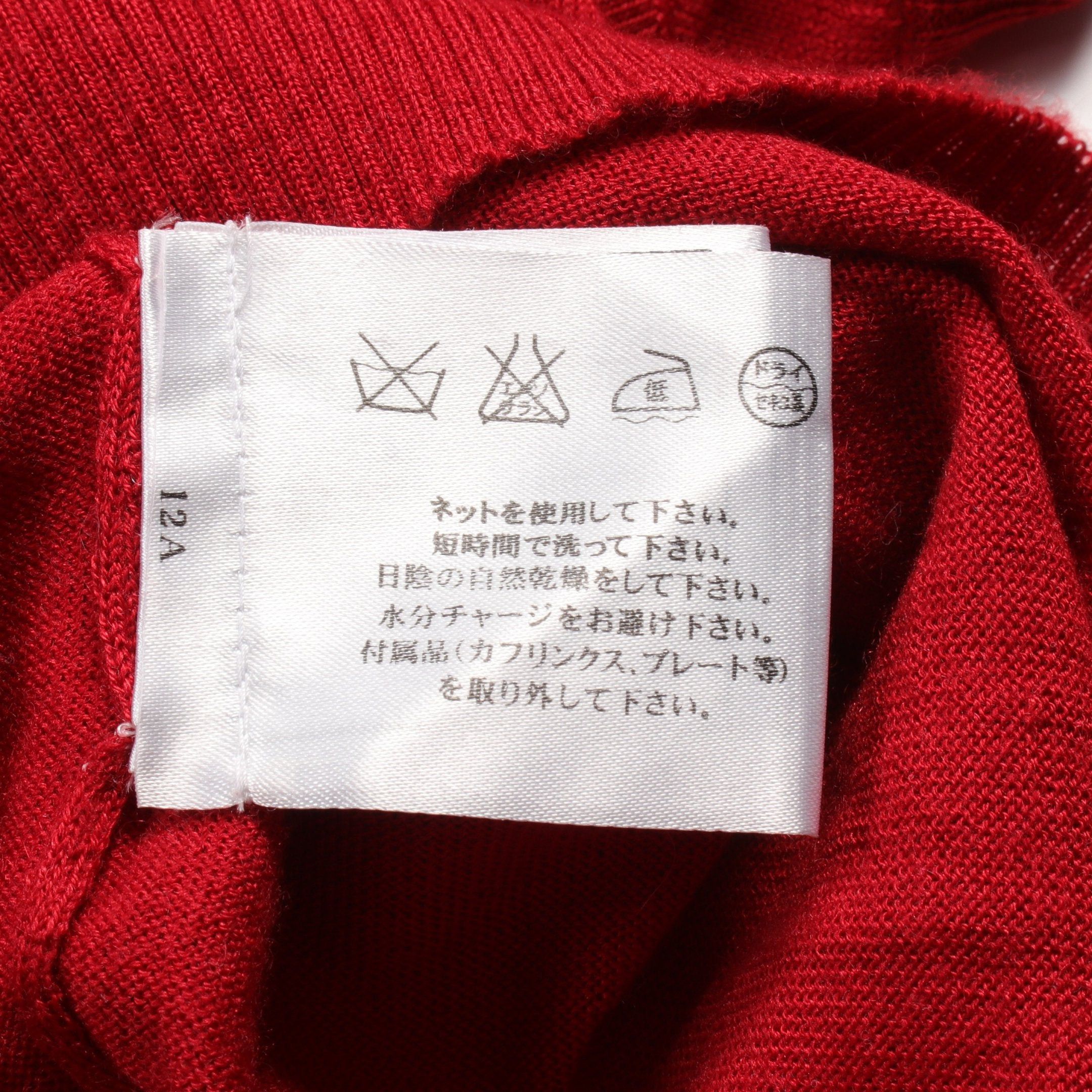 Chanel Chanel Knit Short Sleeve Cashmere Silk Red 06A Size ONE SIZE - 5 Thumbnail