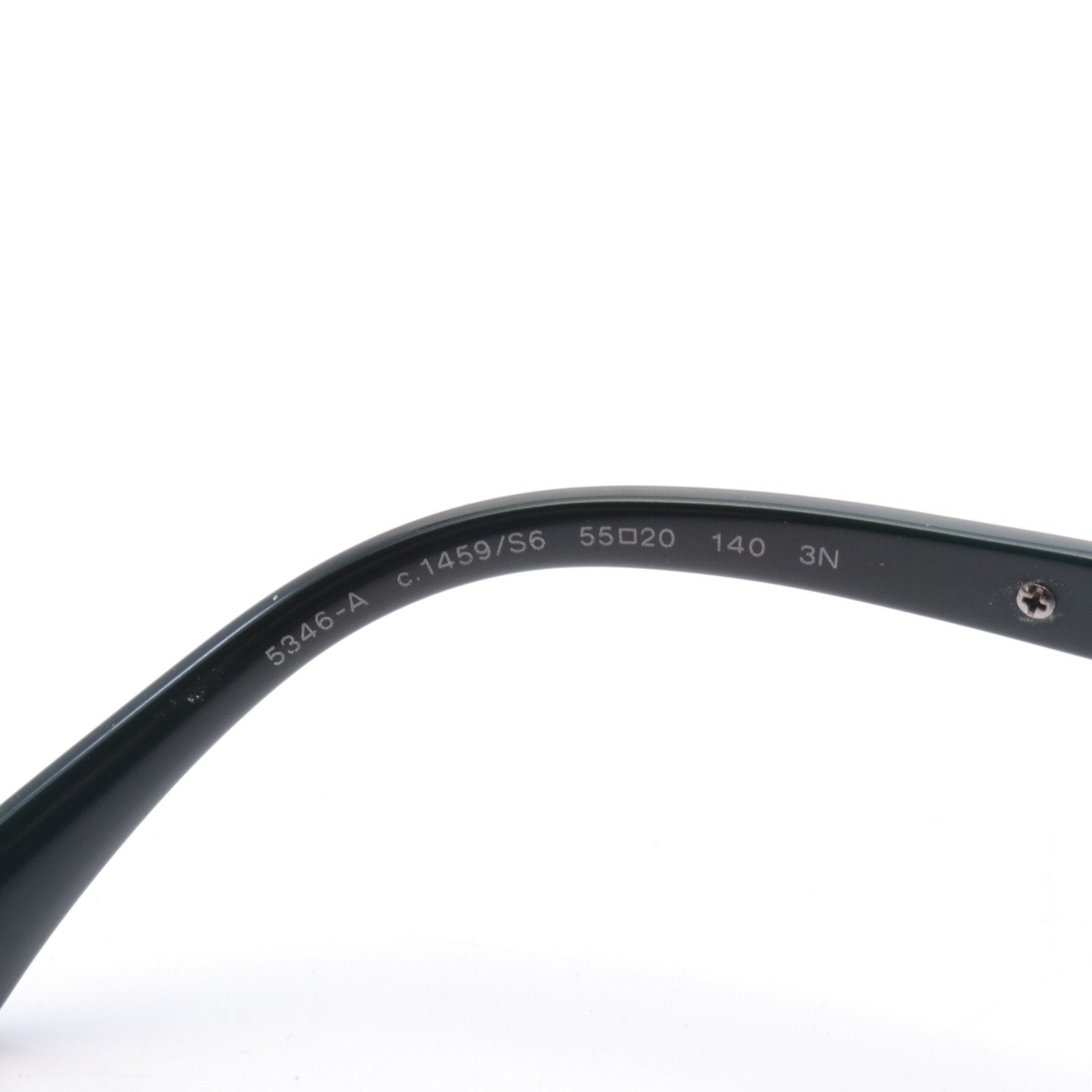 Chanel Chanel Coco Mark Sunglasses Gp Dark Green Silver Size ONE SIZE - 5 Thumbnail