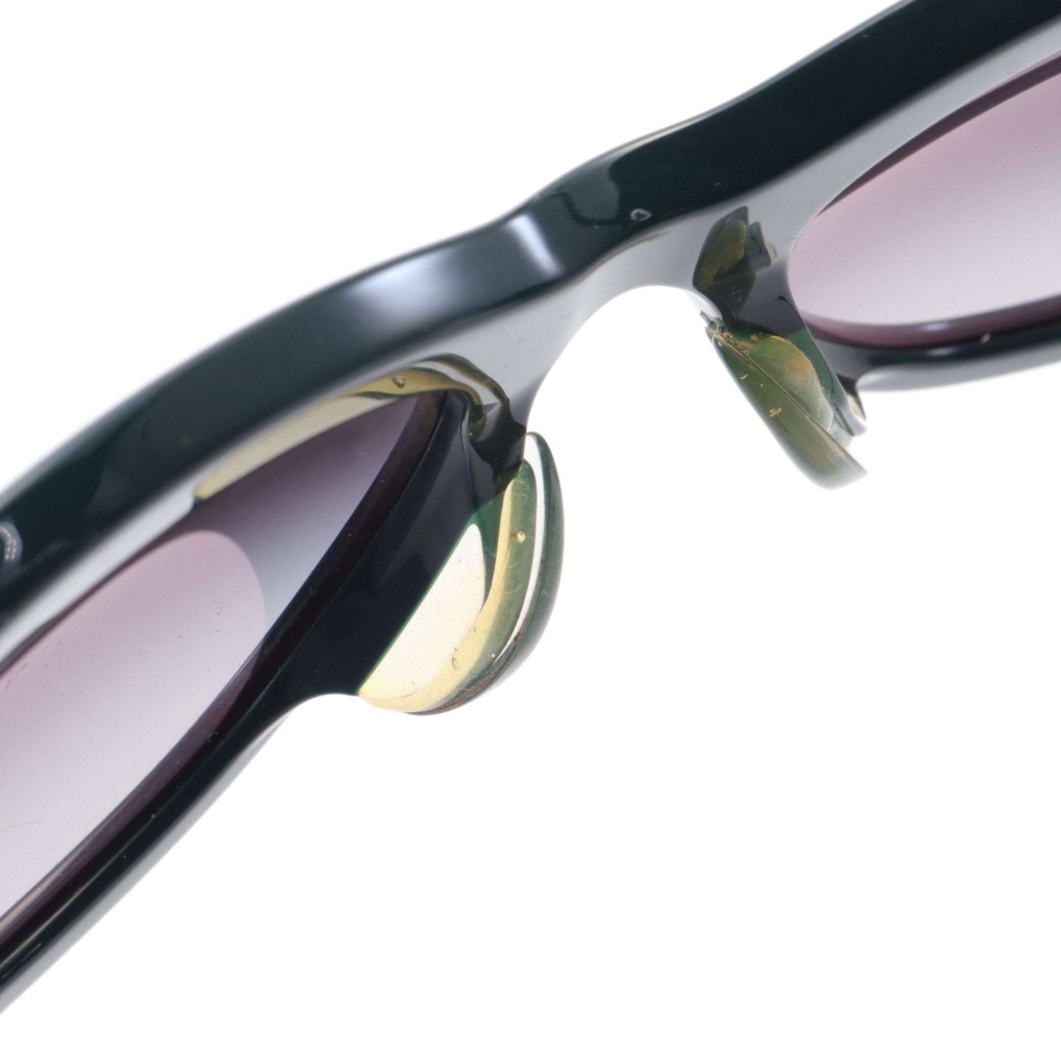Chanel Chanel Coco Mark Sunglasses Gp Dark Green Silver Size ONE SIZE - 9 Thumbnail
