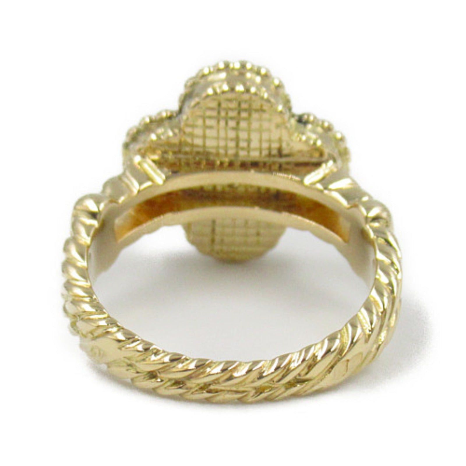 Van Cleef & Arpels Van Cleef Arpels Alhambra Onyx Diamond Ring K18 (Yellow Gold) Clear Black Size ONE SIZE - 3 Thumbnail