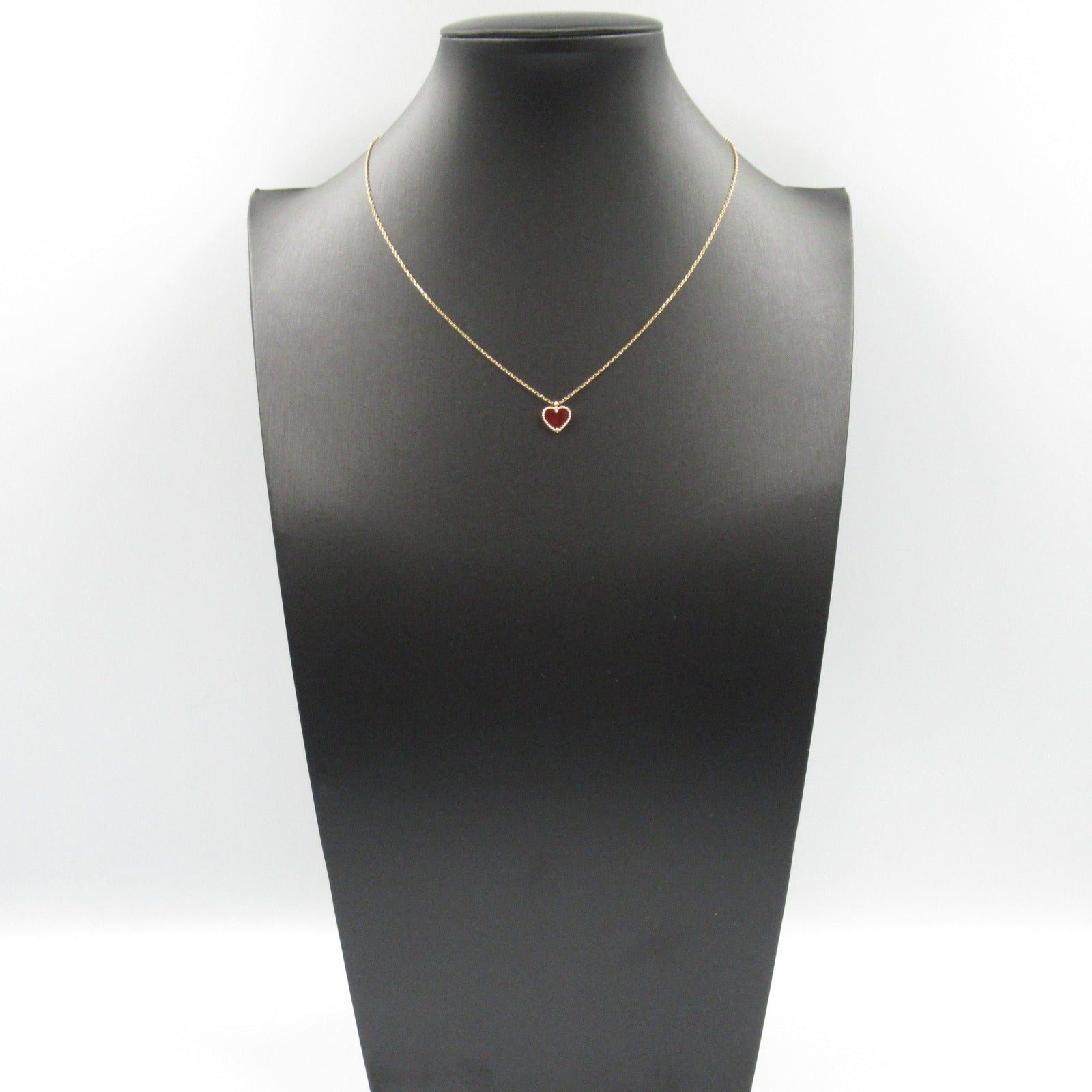 Van Cleef & Arpels Van Cleef Arpels Sweet Alhambra Carnelian Necklace K18Pg (Pink Gold) Red Size ONE SIZE - 7 Thumbnail