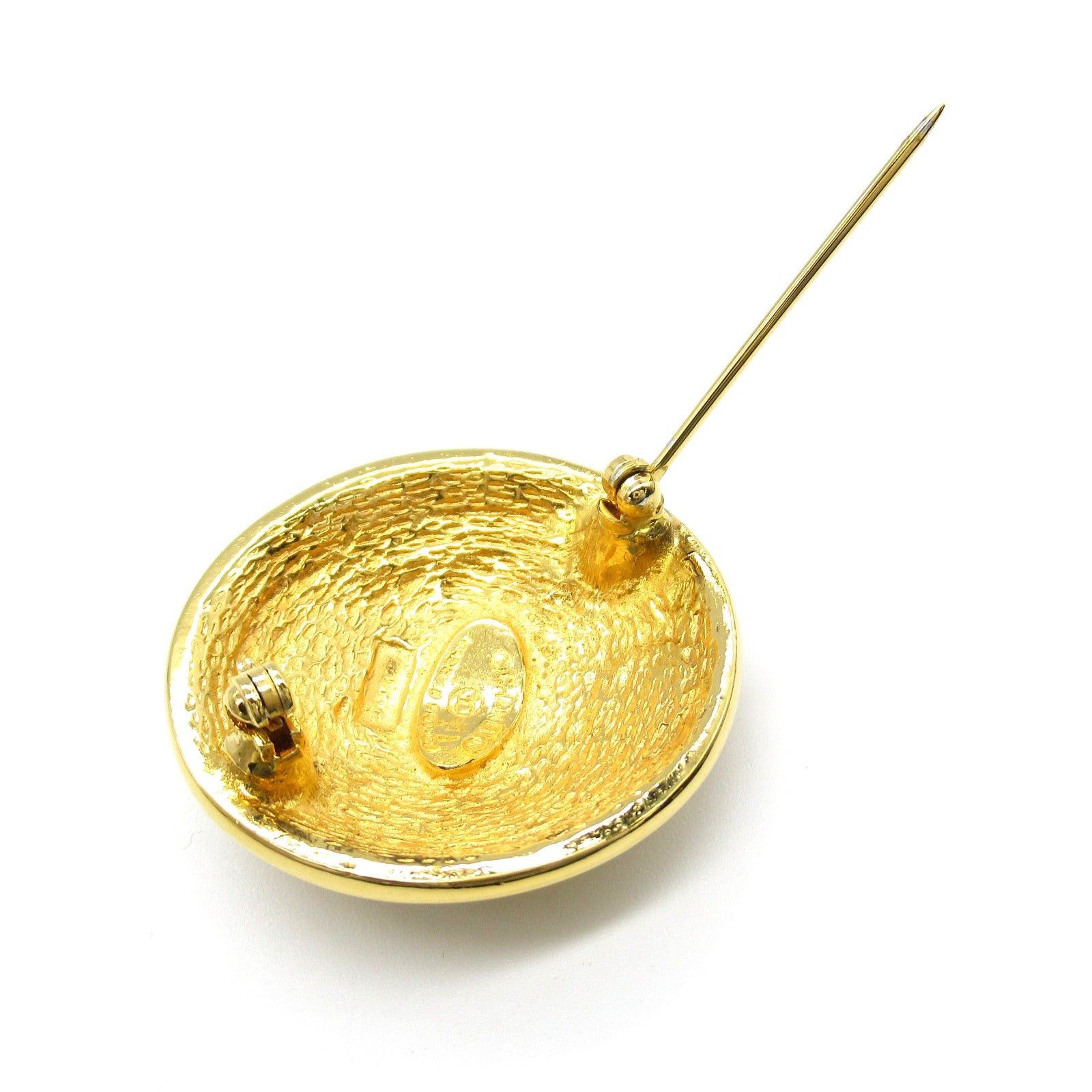 Chanel Chanel Coco Mark Brooch Gp (Gold Plated) Gold Size ONE SIZE - 6 Thumbnail