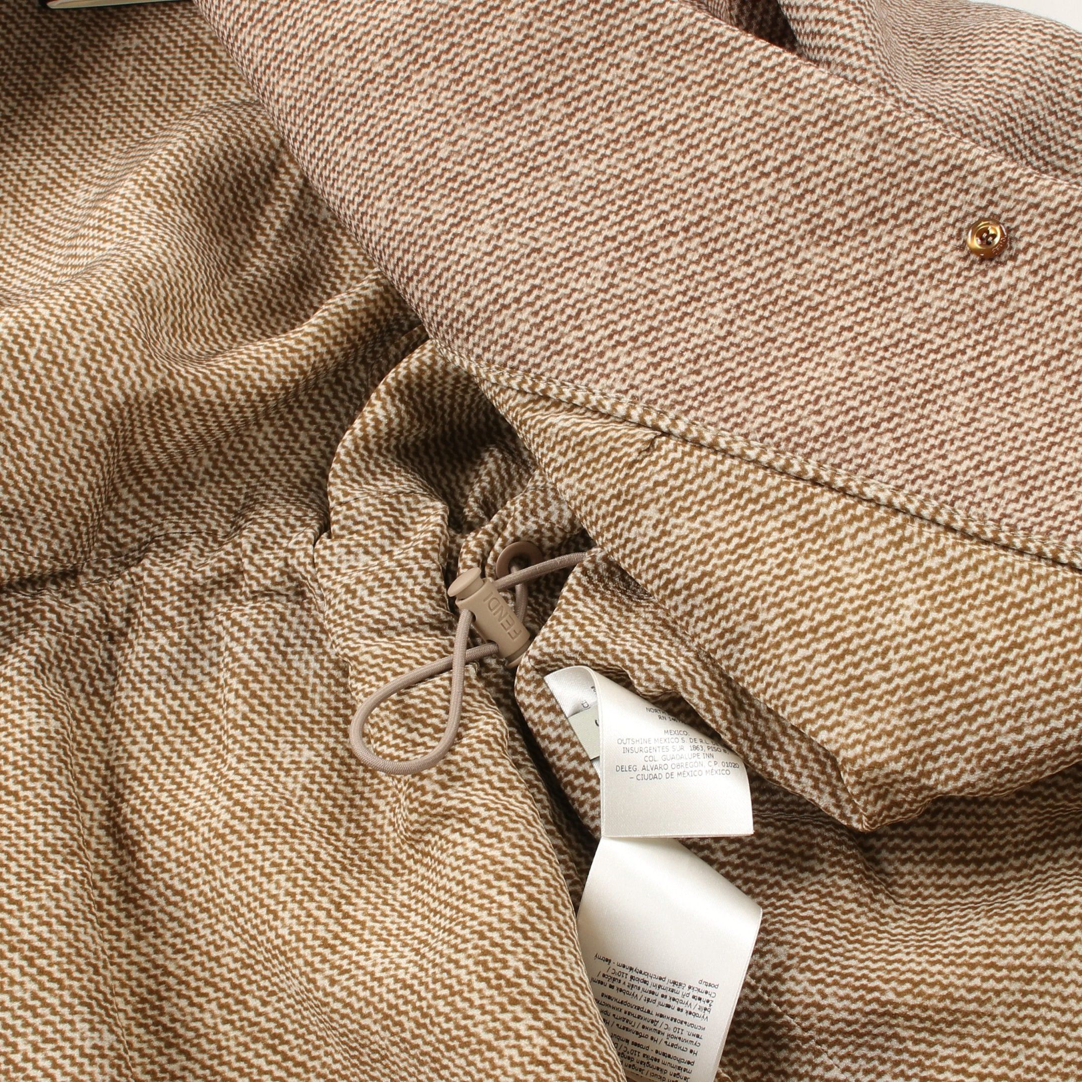 Fendi Fendi Long Coat Wool Silk Brown Size ONE SIZE - 8 Thumbnail