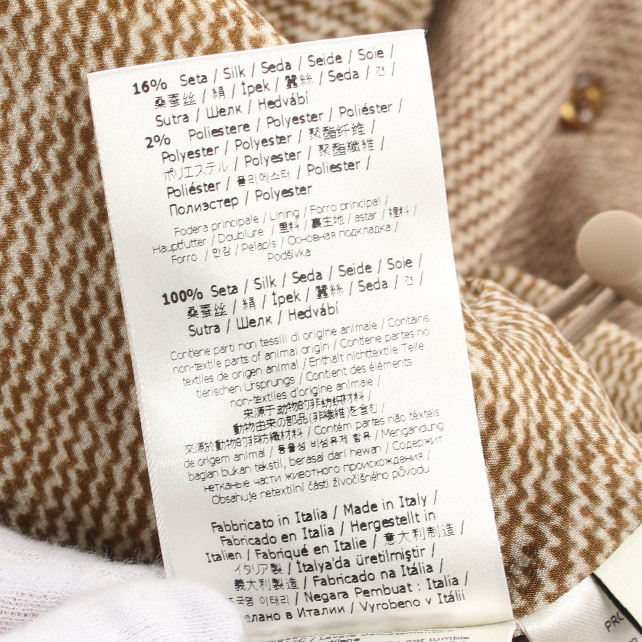Fendi Fendi Long Coat Wool Silk Brown Size ONE SIZE - 6 Thumbnail