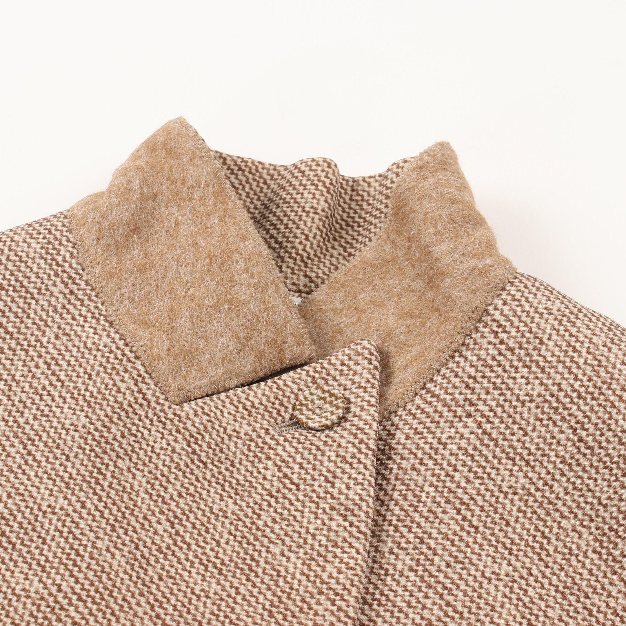 Fendi Fendi Long Coat Wool Silk Brown Size ONE SIZE - 7 Thumbnail