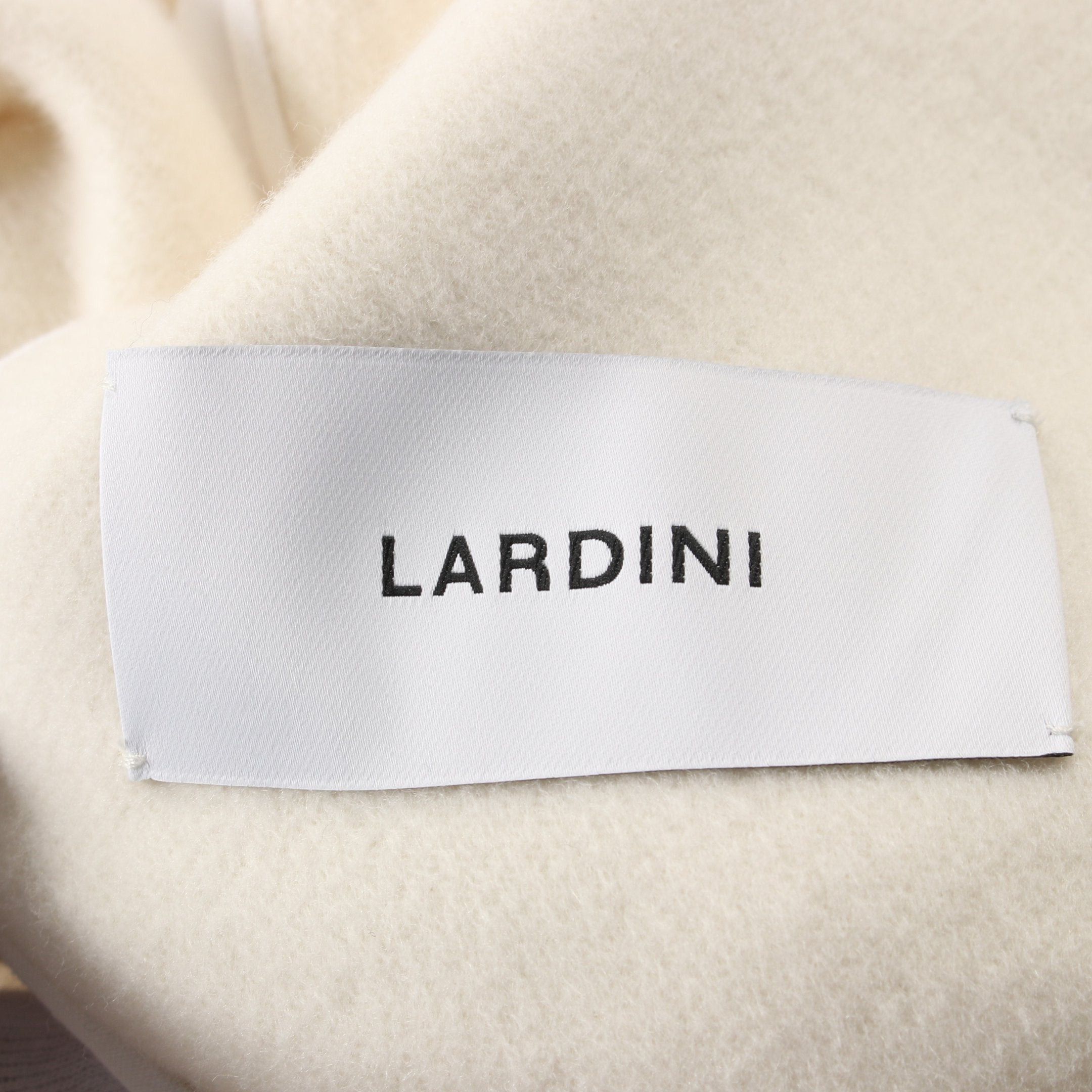 Lardini Lardini Coat Wool Off White Hooded Size ONE SIZE - 3 Thumbnail