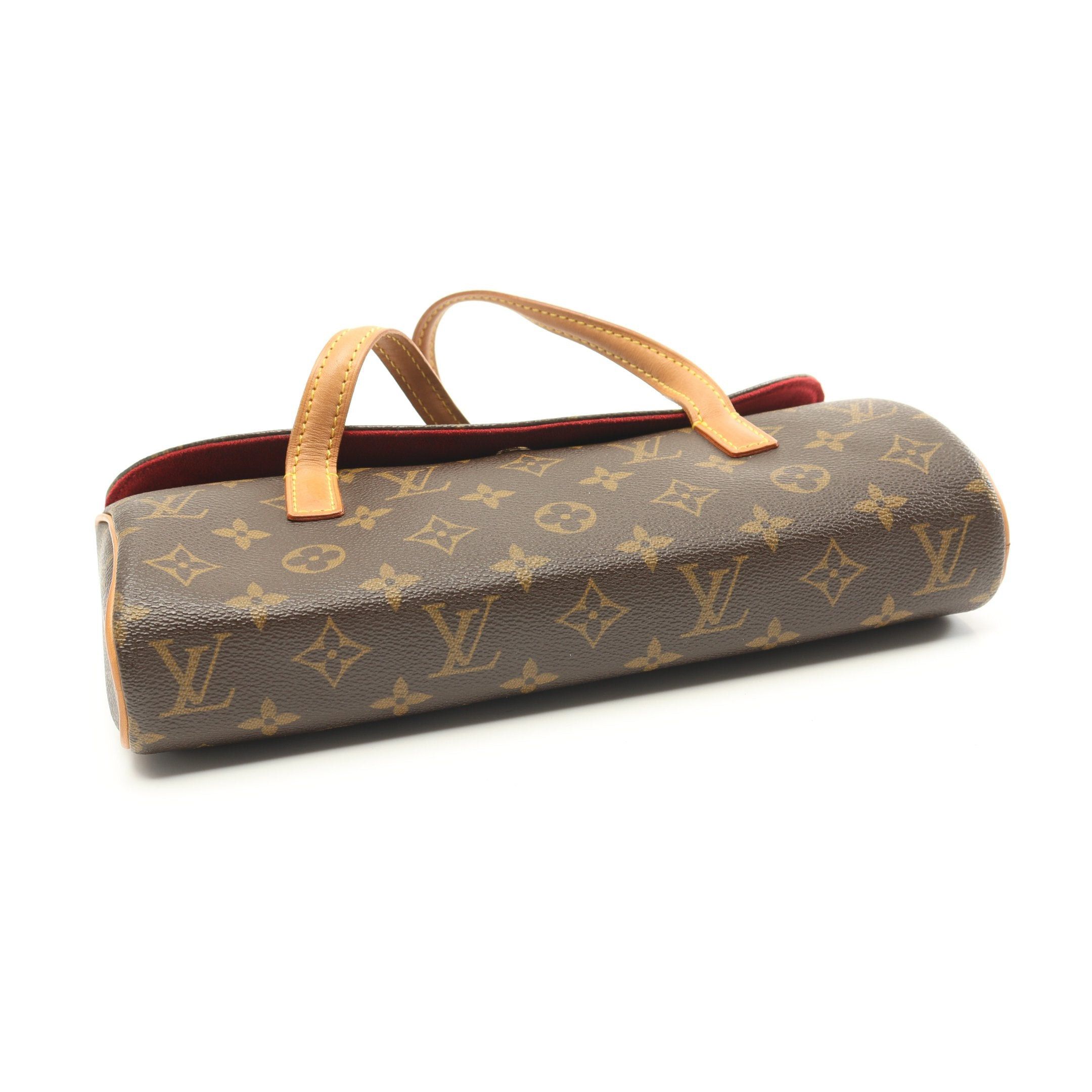 Louis Vuitton Louis Vuitton Sonatine Monogram Handbag Leather Brown Size ONE SIZE - 9 Thumbnail
