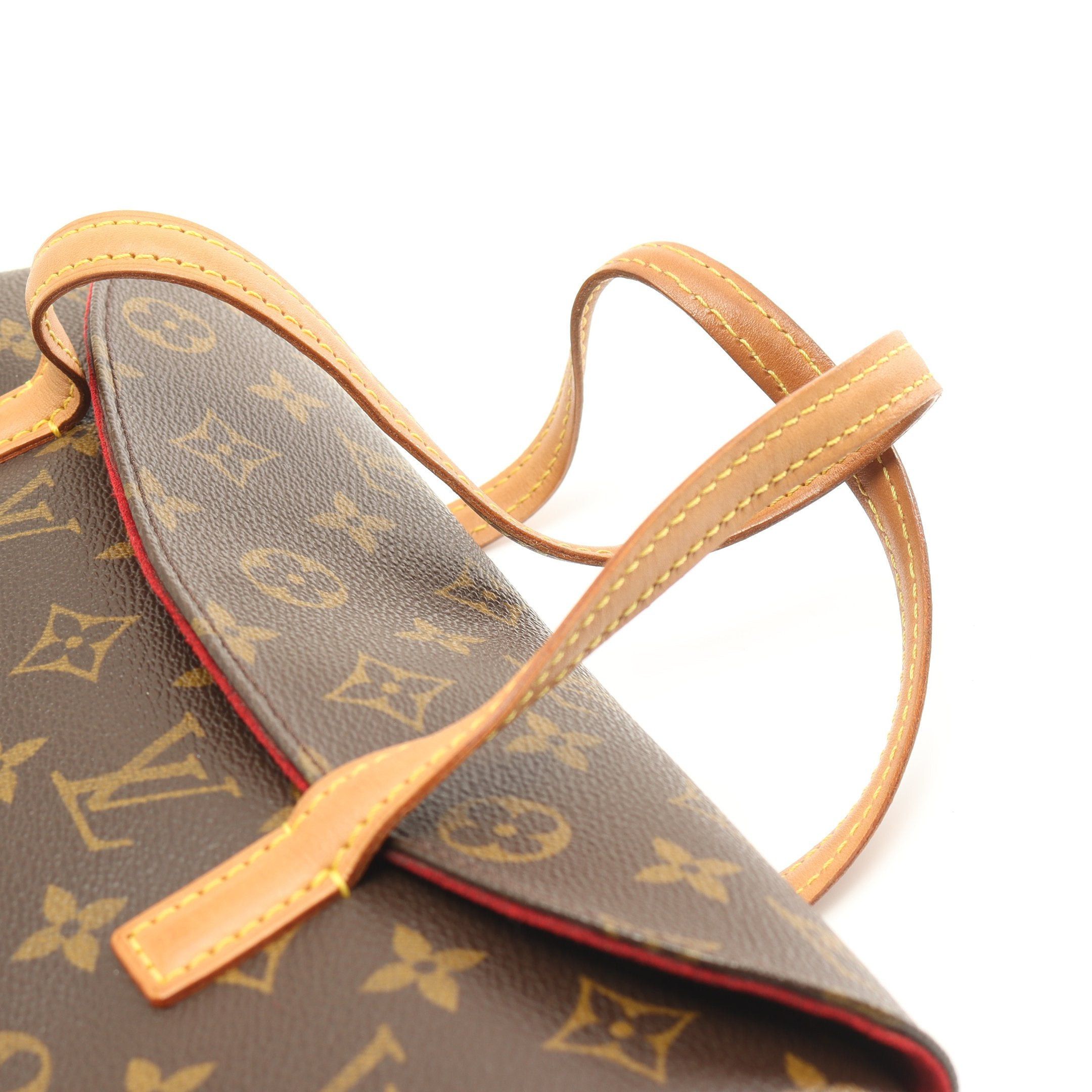 Louis Vuitton Louis Vuitton Sonatine Monogram Handbag Leather Brown Size ONE SIZE - 6 Thumbnail