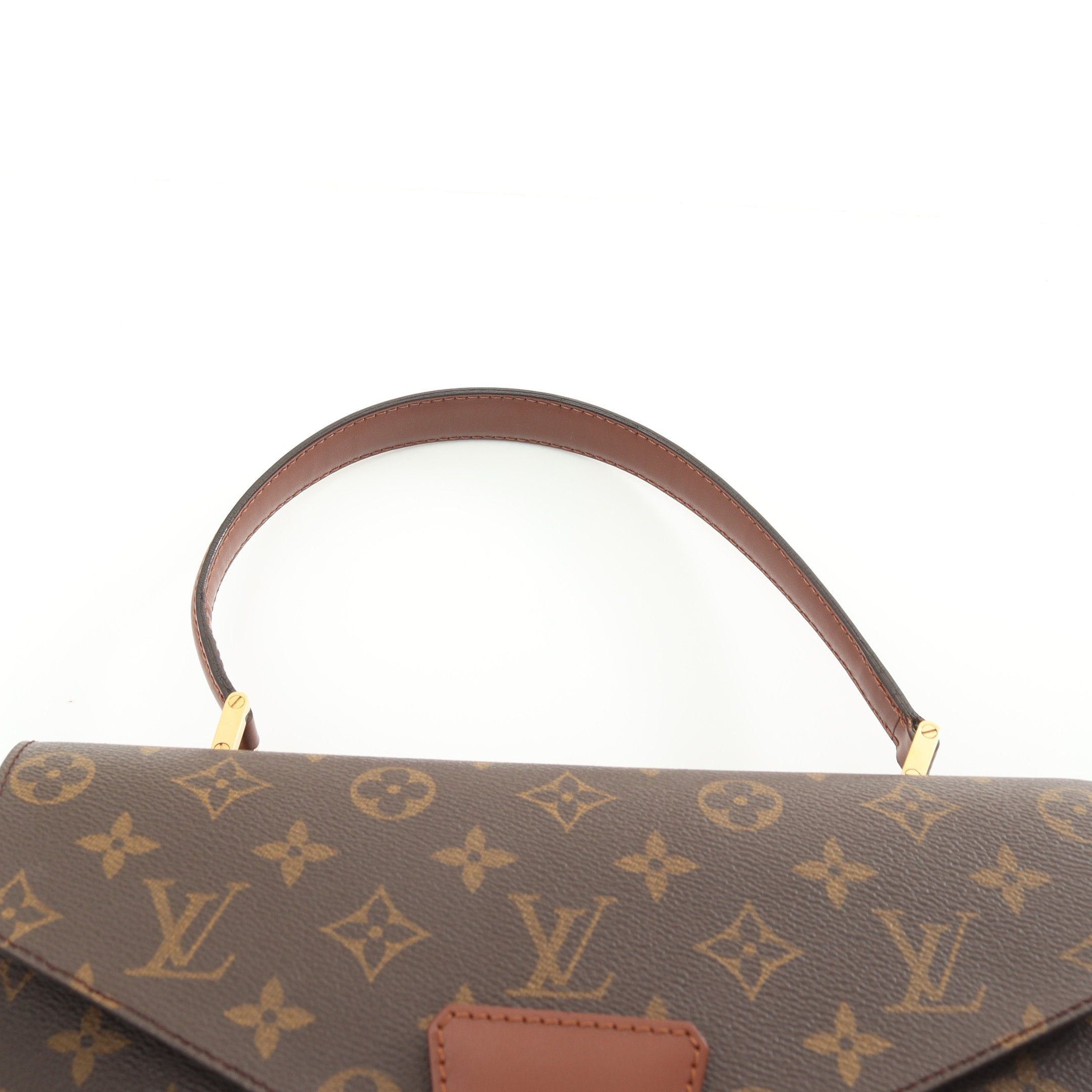 Louis Vuitton Louis Vuitton Concorde Monogram Handbag Leather Brown Size ONE SIZE - 8 Thumbnail
