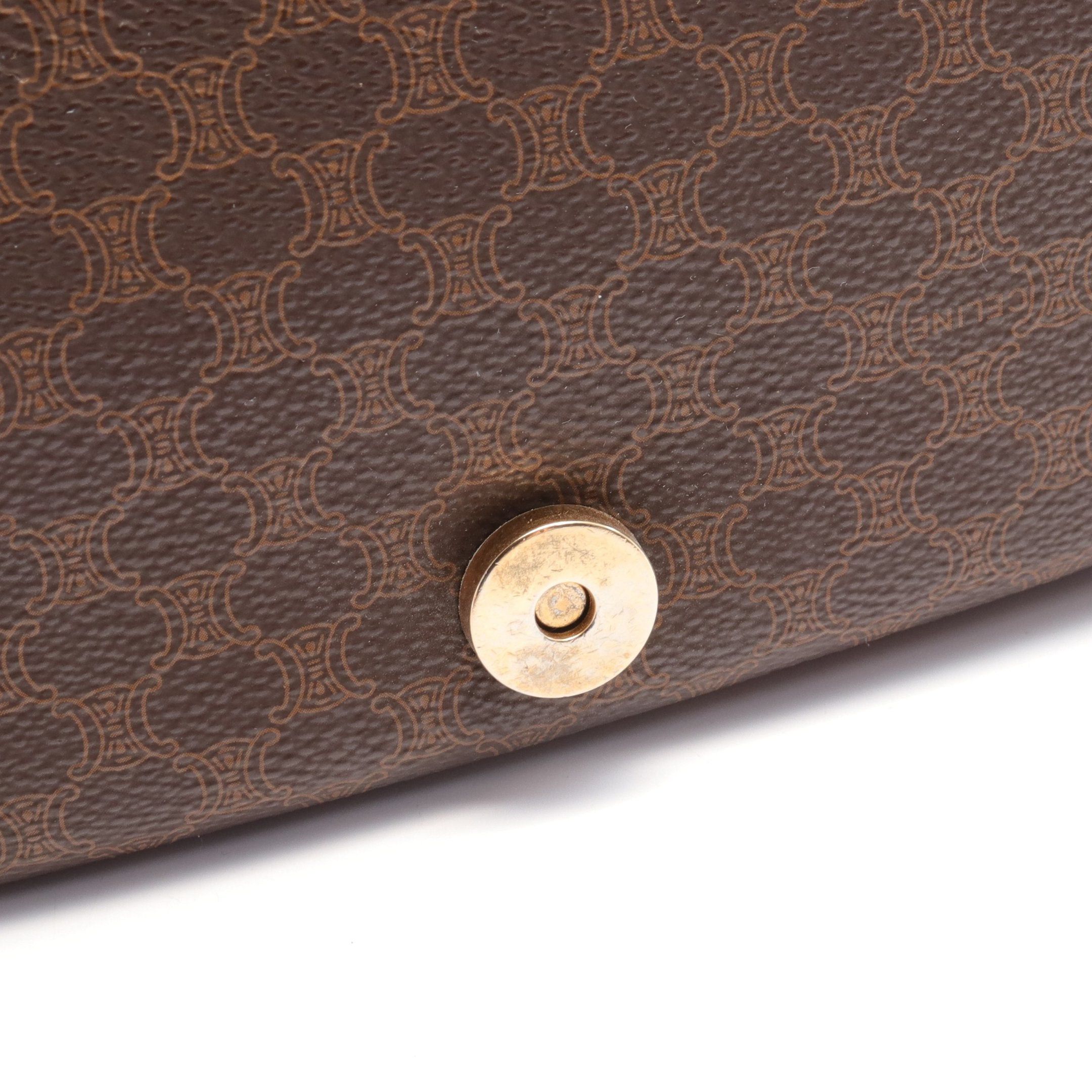 Celine Celine Macadam Shoulder Bag Leather Brown Size ONE SIZE - 6 Thumbnail