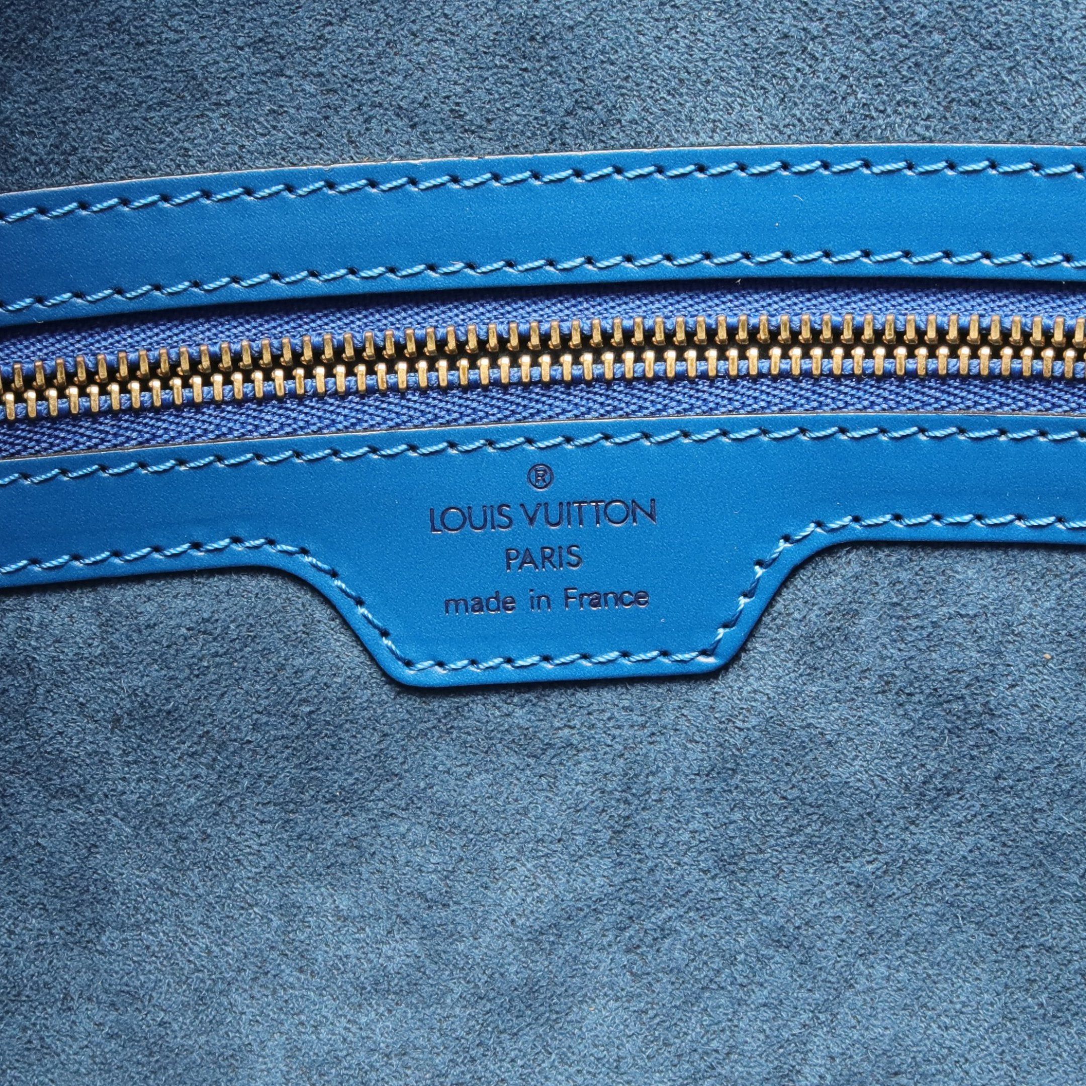 Louis Vuitton Louis Vuitton Lussac Epi Toledo Blue Shoulder Bag Tote Leather Size ONE SIZE - 4 Thumbnail