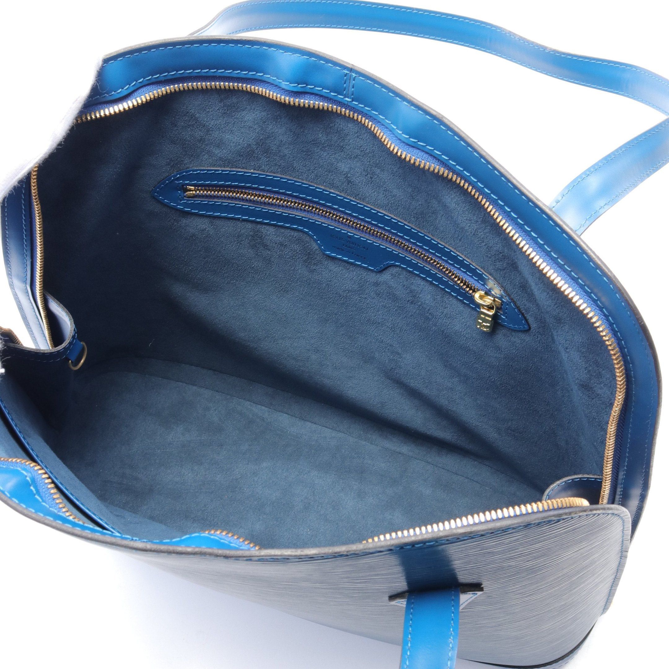 Louis Vuitton Louis Vuitton Lussac Epi Toledo Blue Shoulder Bag Tote Leather Size ONE SIZE - 3 Thumbnail