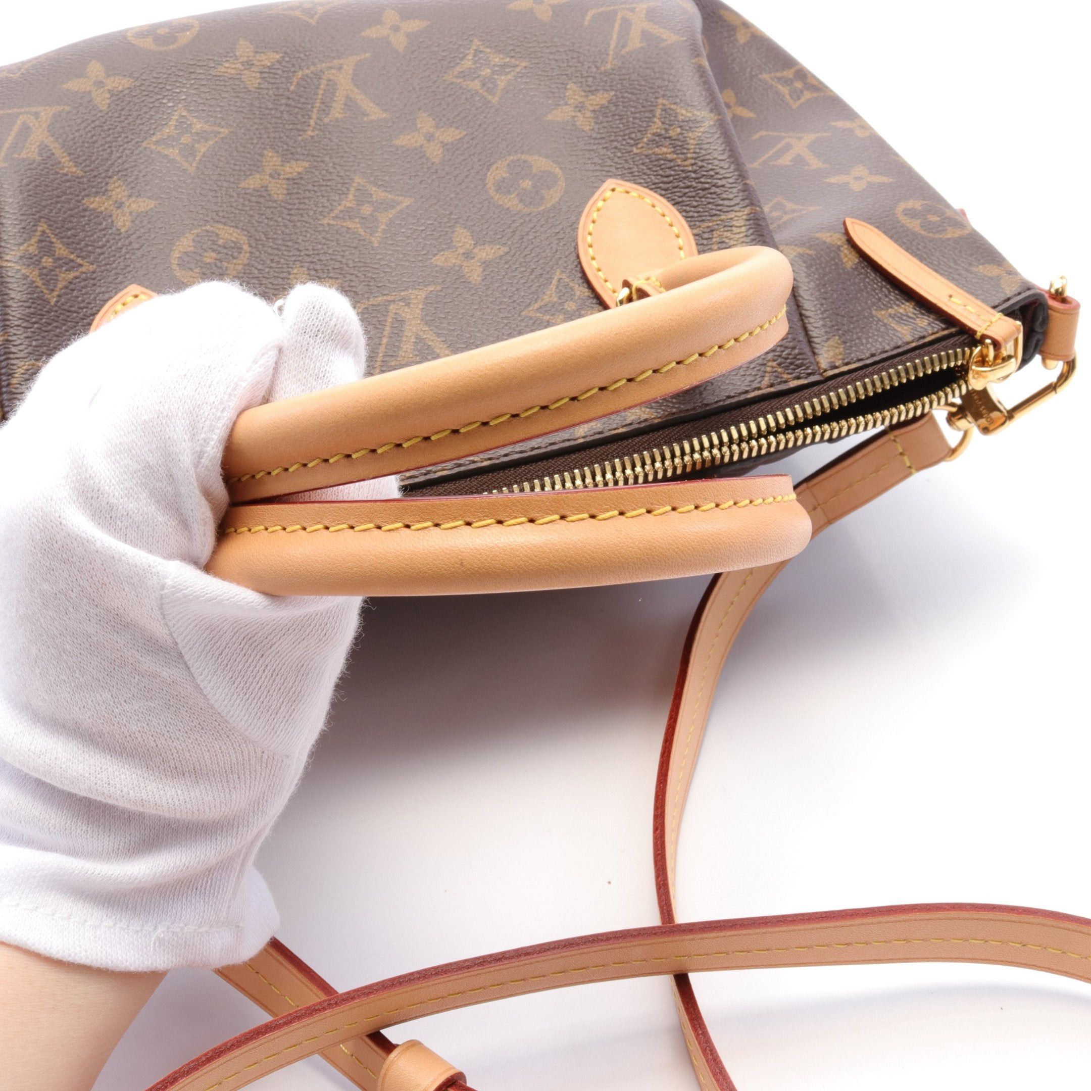 Louis Vuitton Louis Vuitton Turen Pm Monogram Handbag Leather Brown Size ONE SIZE - 6 Thumbnail